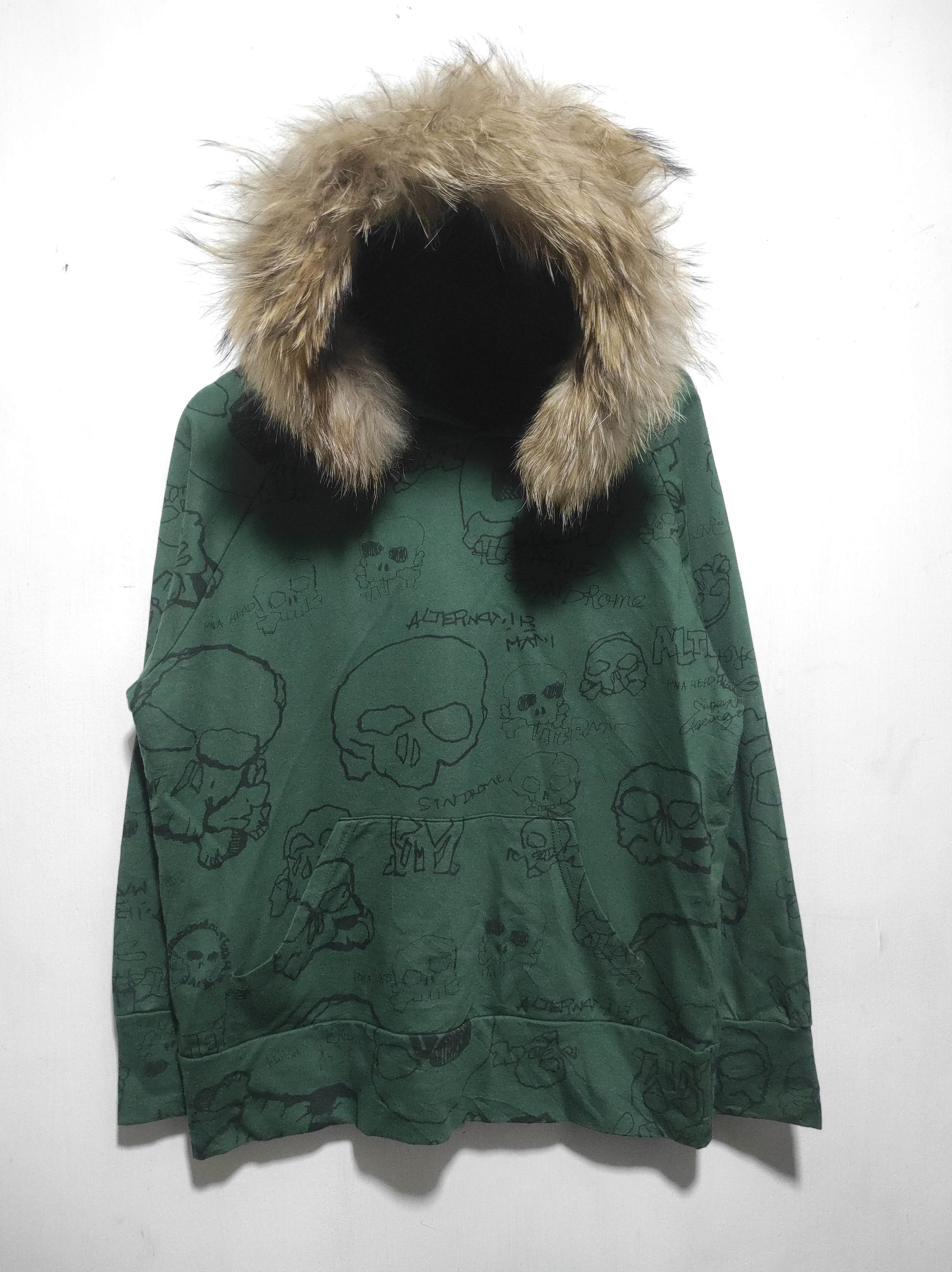 If Six Was Nine Skull Fur Hoodie ifsixwasnine lgb style Size US M / EU 48-50 / 2 - 2 Thumbnail