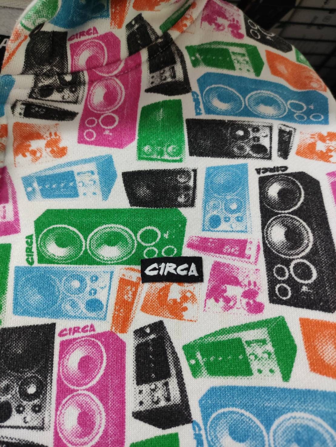 C1RCA Vtg 00's Circa Speaker All Over Print Zip Hoodie Size US M / EU 48-50 / 2 - 4 Thumbnail