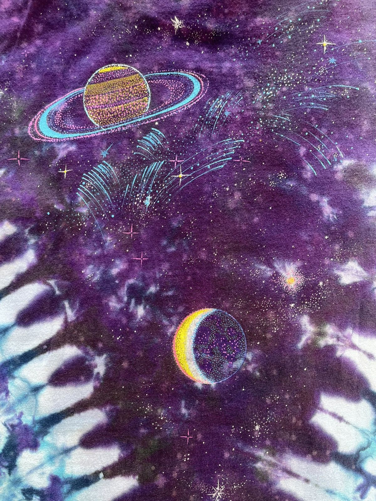 Vintage Liquid blue Space t- shirt 90’s Size US L / EU 52-54 / 3 - 9 Thumbnail