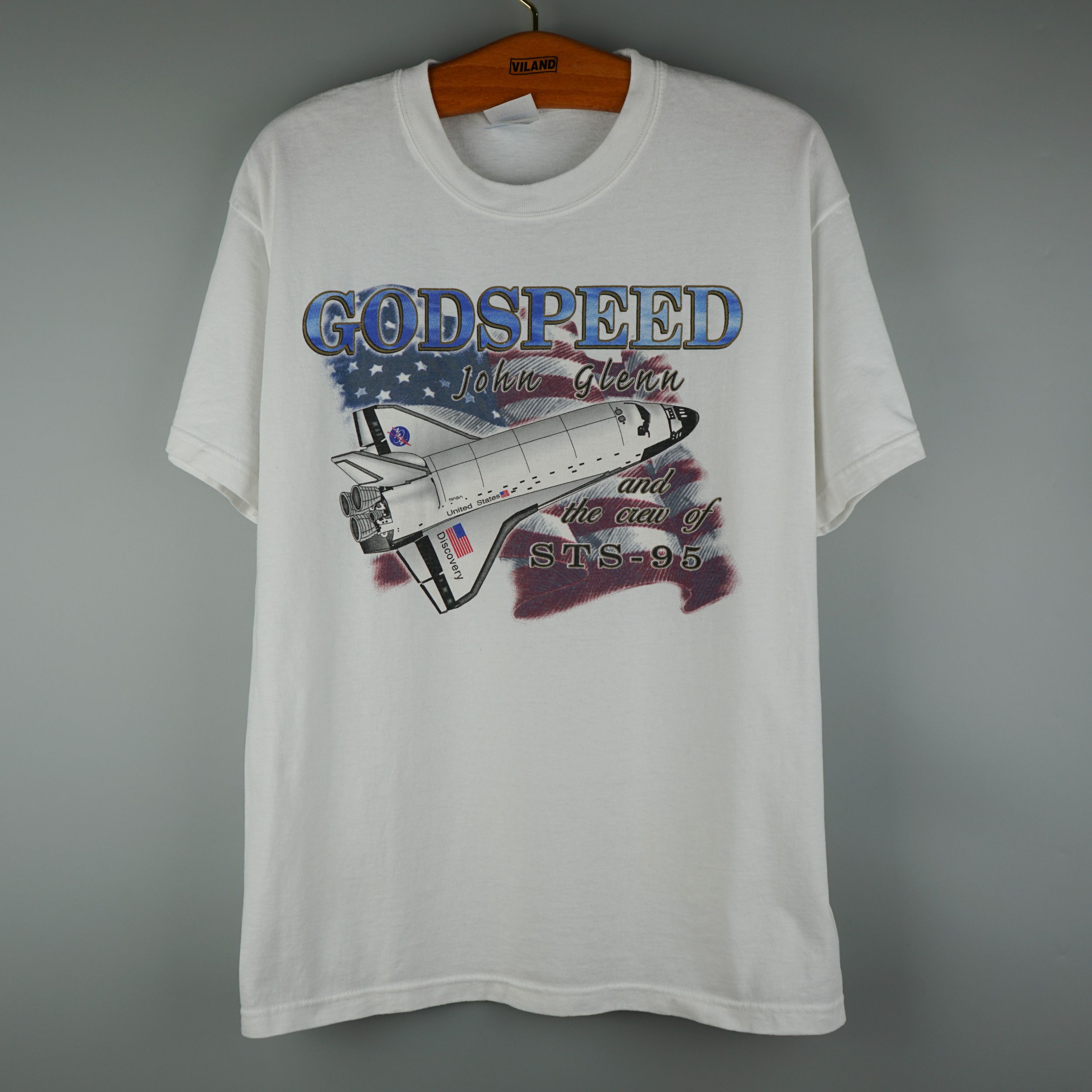 NASA × Vintage Vintage 1998 STS-95 Kennedy Space Center T-Shirt Size US L / EU 52-54 / 3 - 1 Thumbnail