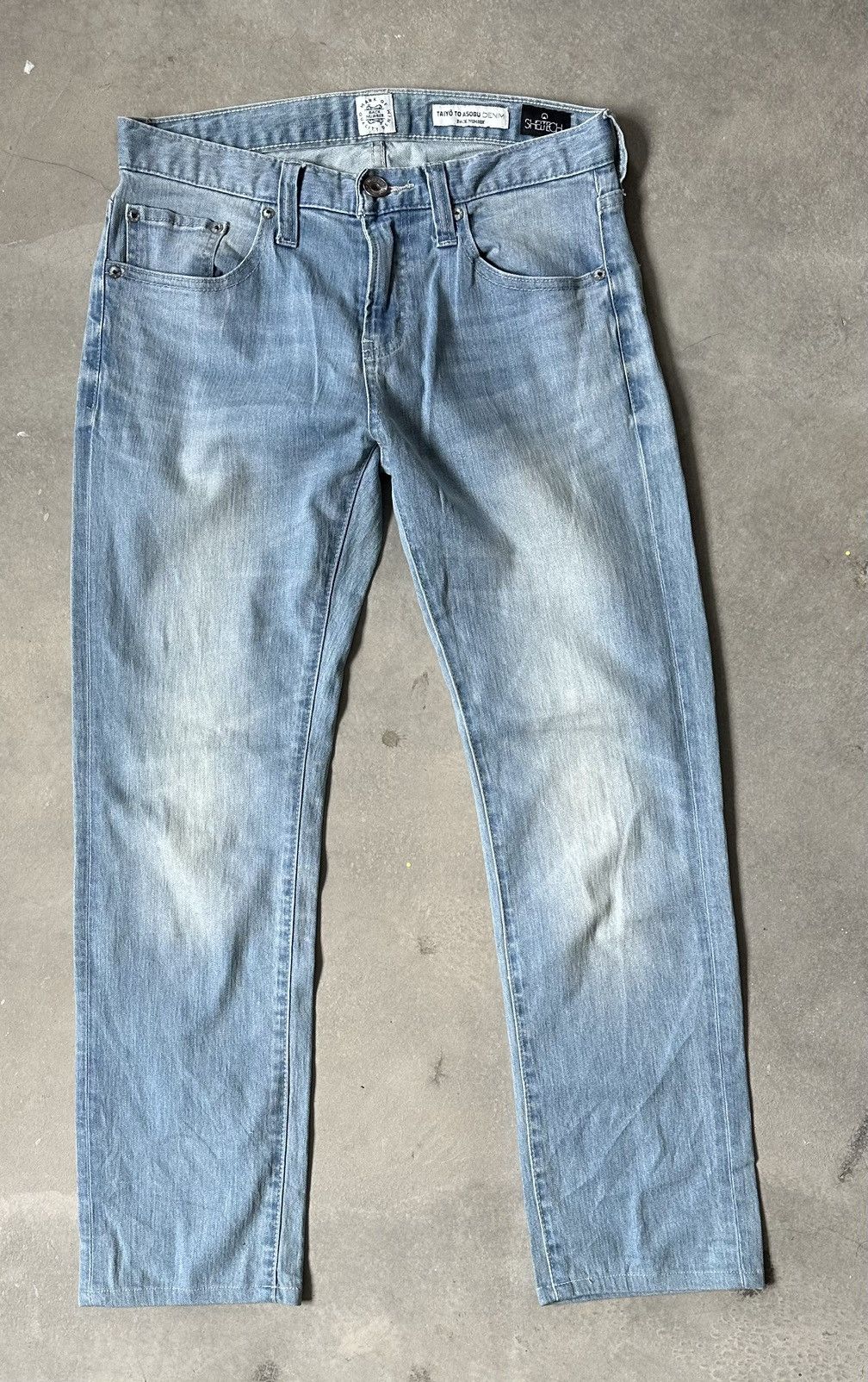 Vintage TAIYO TO ASOBE BACK NUMBER JAPAN DENIM PANT Size US 32 / EU 48 - 1 Thumbnail