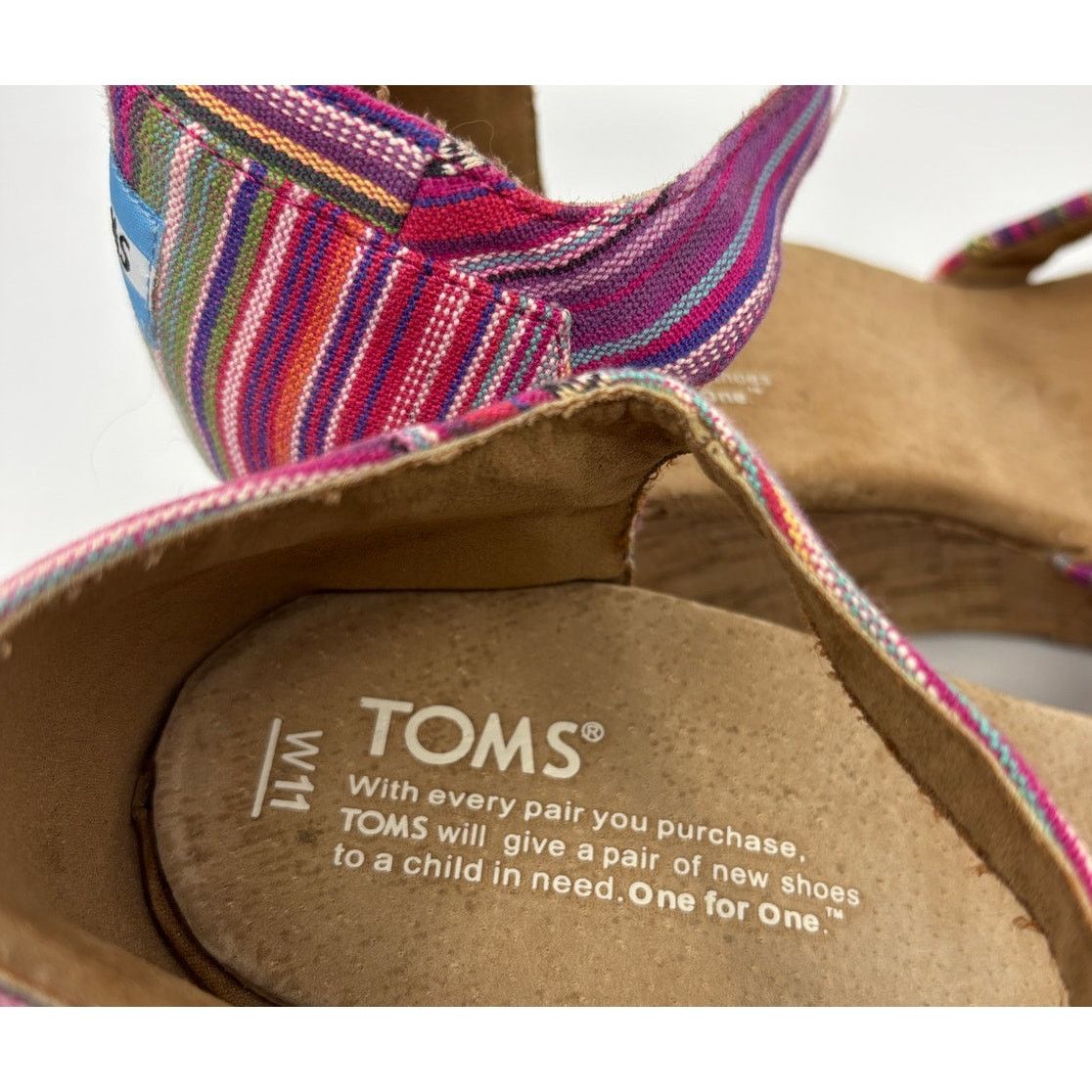 Toms Size 11 | TOMS Women’s Sienna Cork Wedge Sandal Shoes Size US 11 / IT 41 - 8 Thumbnail