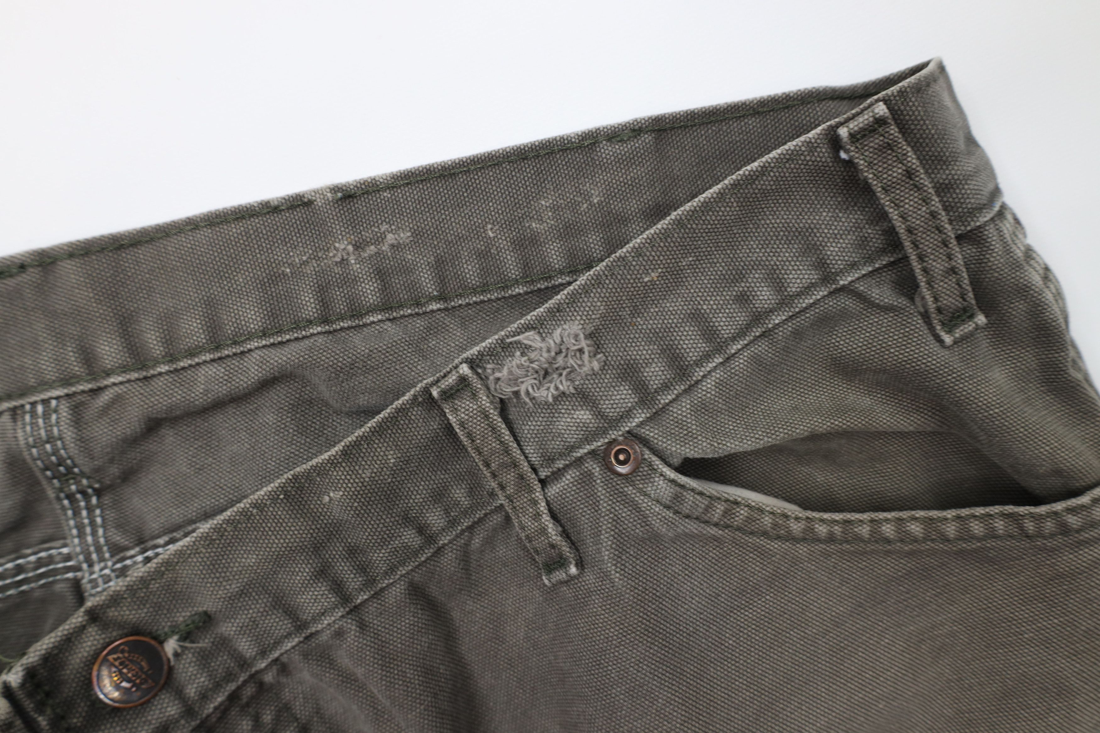 Dickies Vintage Dickies Spell Out Wide Leg Canvas Dungaree Pants Size US 42 / EU 58 - 10 Thumbnail