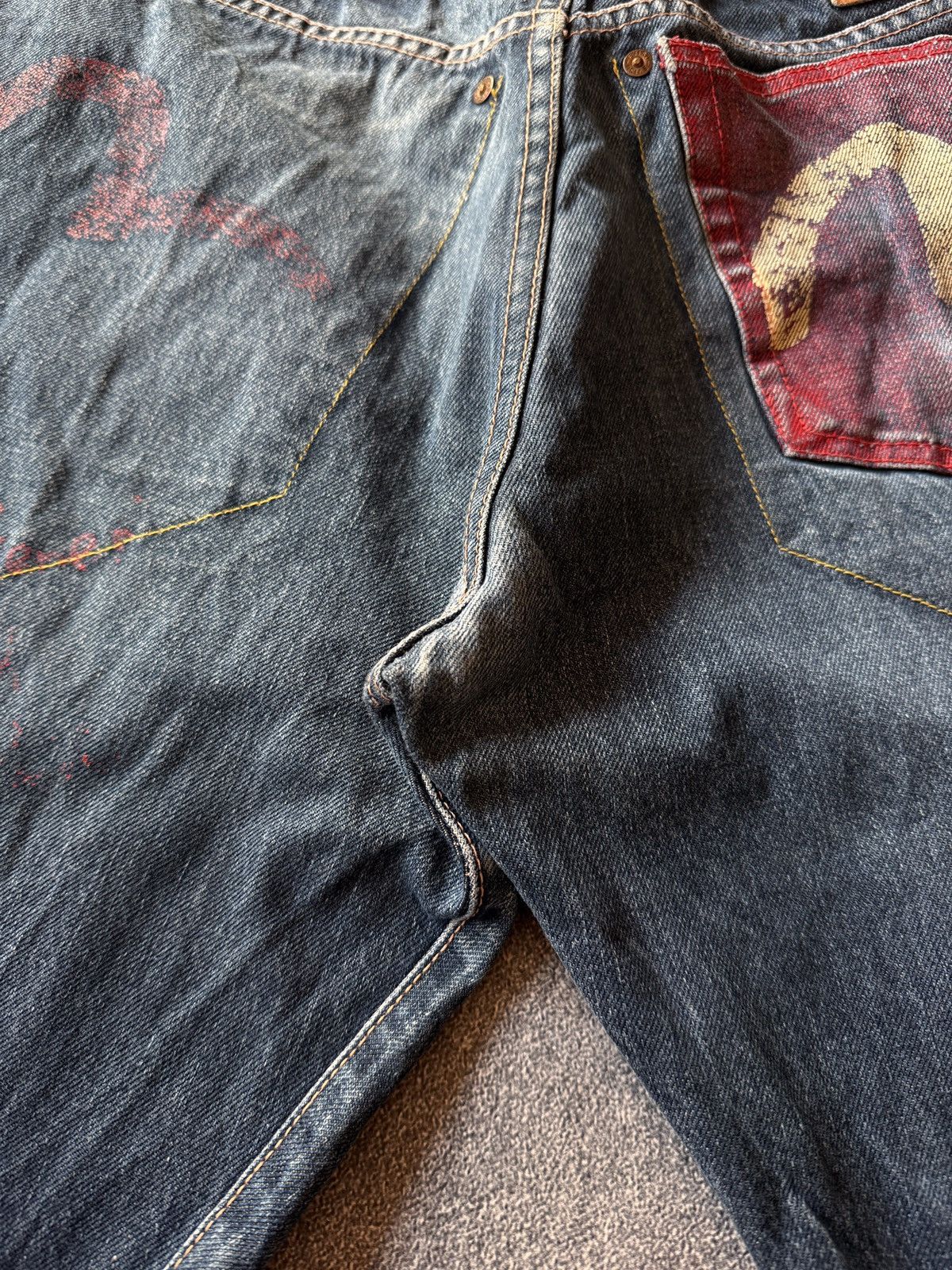 Evisu Rare evisu Pants Denim Very Rare Designer Y2K Japan Size US 32 / EU 48 - 13 Thumbnail