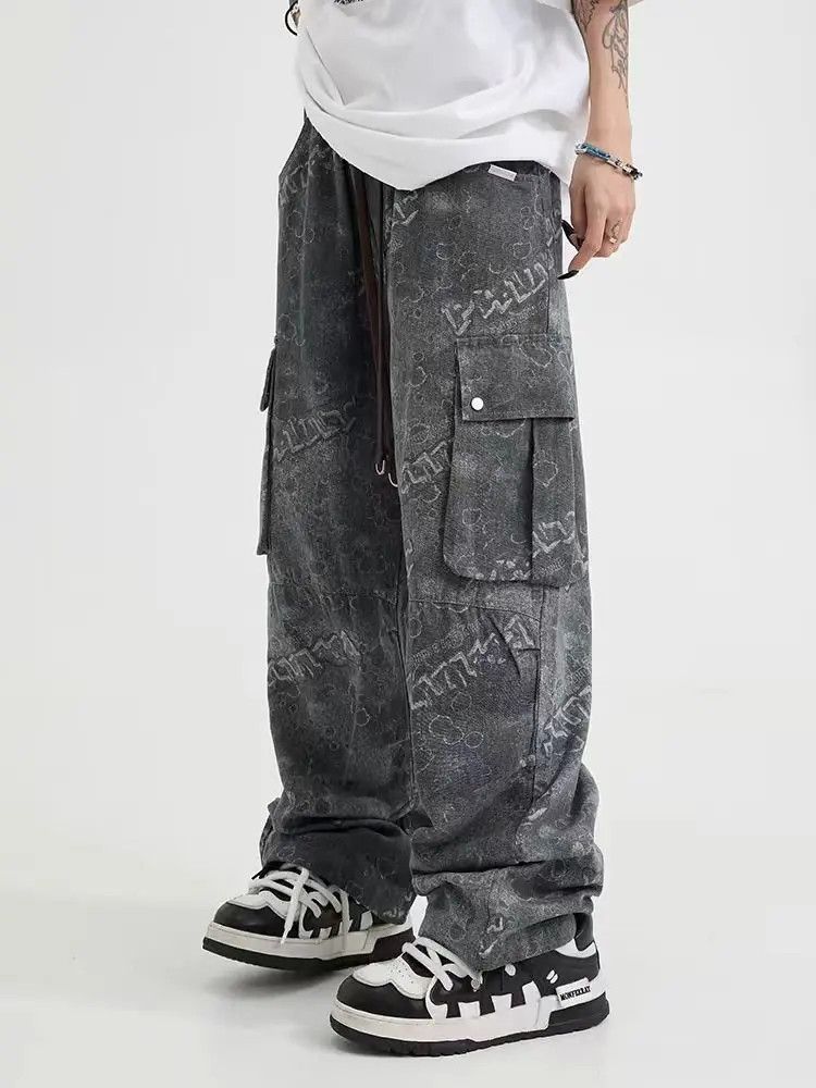 Designer × Japanese Brand Hip Hop Harajuku Streetwear Loose Casual Pants Size US 32 / EU 48 - 4 Thumbnail