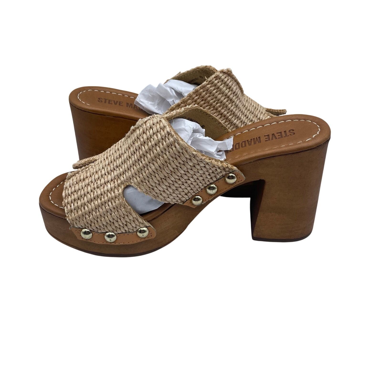 Steve Madden Steve Madden SunKissed Raffia Sandals Block Heels Italy 6 Size US 6 / IT 36 - 5 Thumbnail