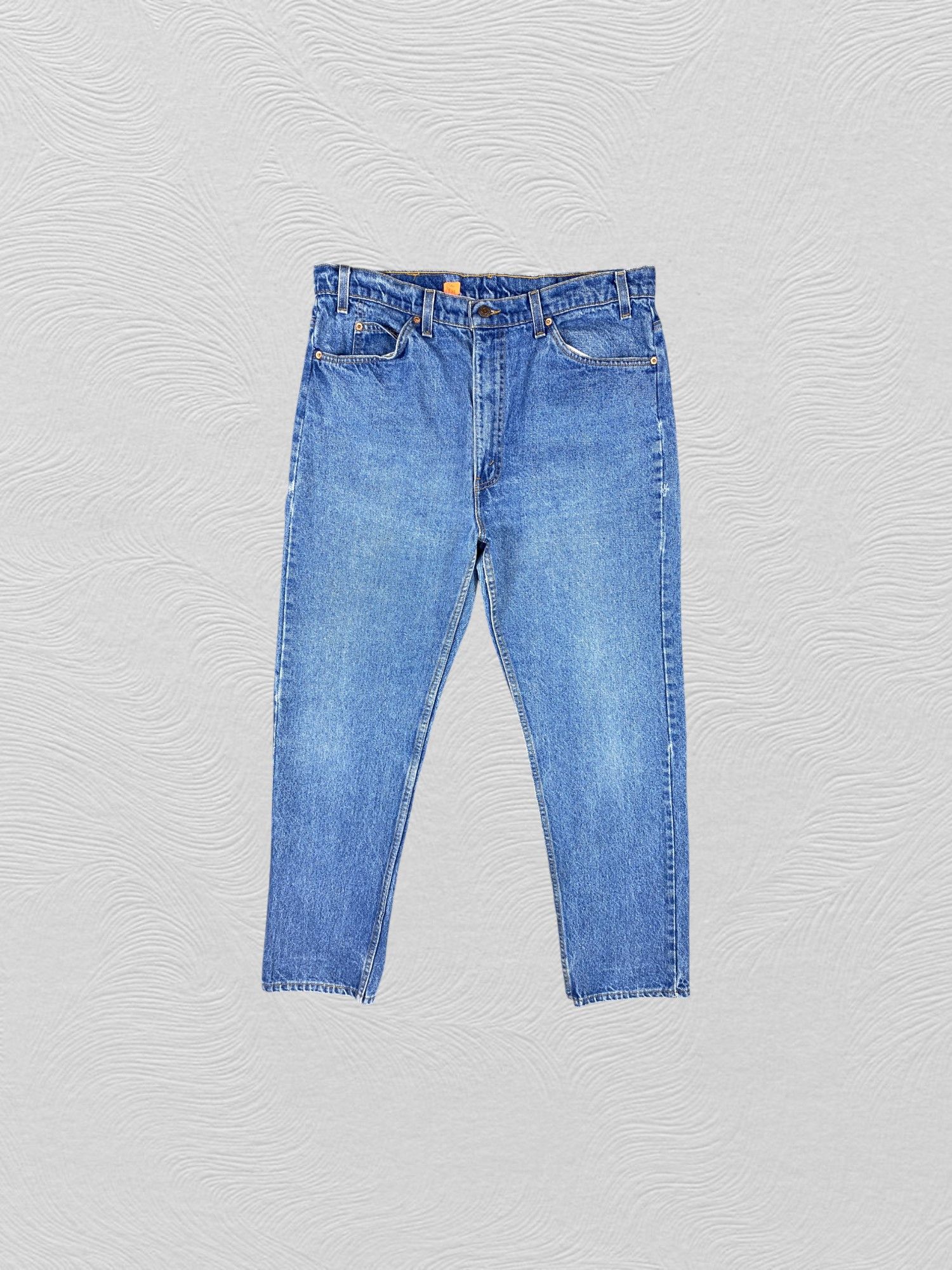 Levi's 90s Blue Vintage Levi's 505 USA Orange Tab Denim JN1821 Size US 36 / EU 52 - 1 Thumbnail