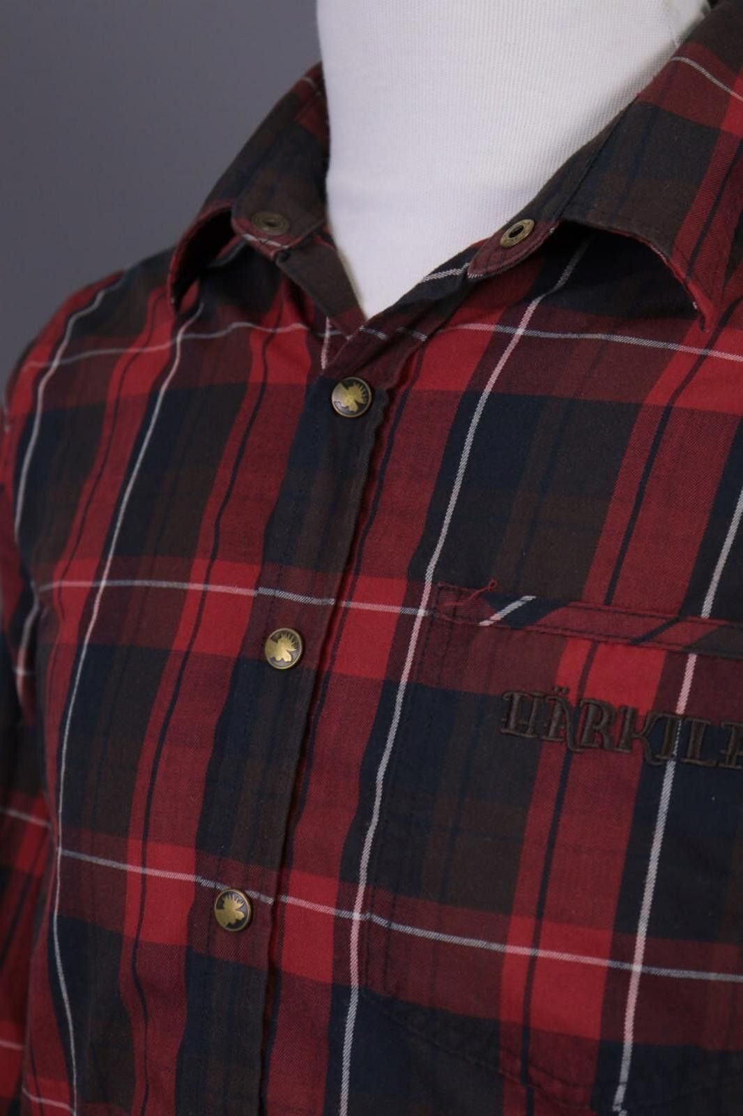 Designer Härkila of Scandinavia Plaid Wool Overshirt Shirt Size M Size US M / EU 48-50 / 2 - 12 Thumbnail