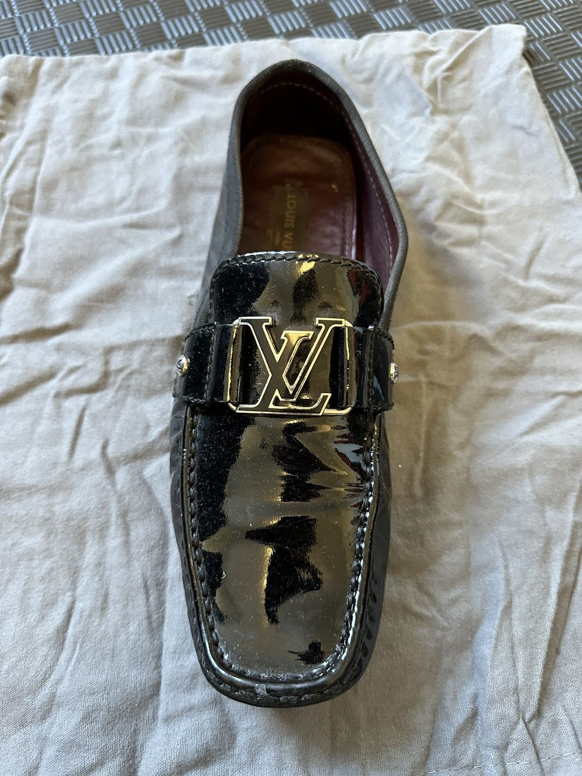 Louis Vuitton Black patent leather, Louis Vuitton drivers Size US 9 / EU 42 - 6 Thumbnail