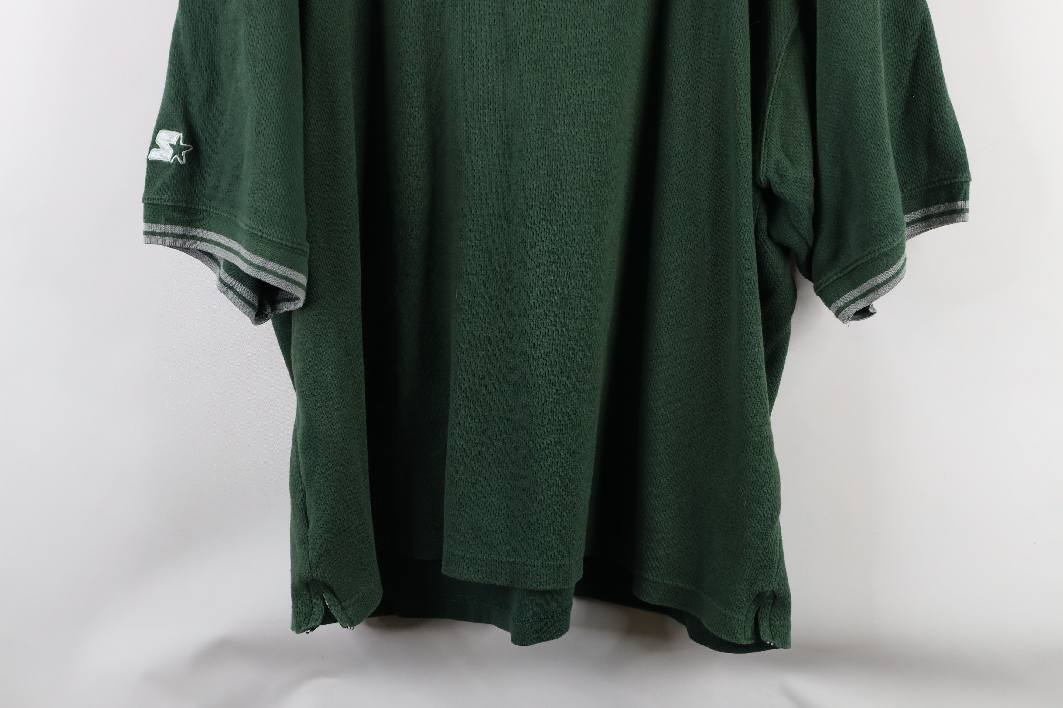 Starter × Vintage Vintage 90s Starter Out Michigan State University Polo Shirt Size US XXL / EU 58 / 5 - 12 Thumbnail
