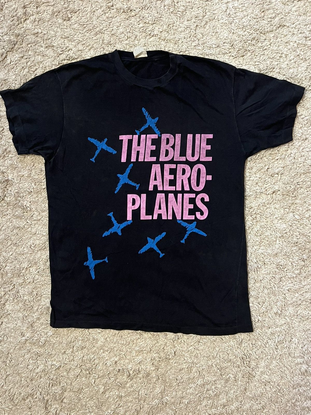 Band Tees Vintage 90’s The blue Aeroplanes band tee rare XL size Size US XL / EU 56 / 4 - 1 Thumbnail