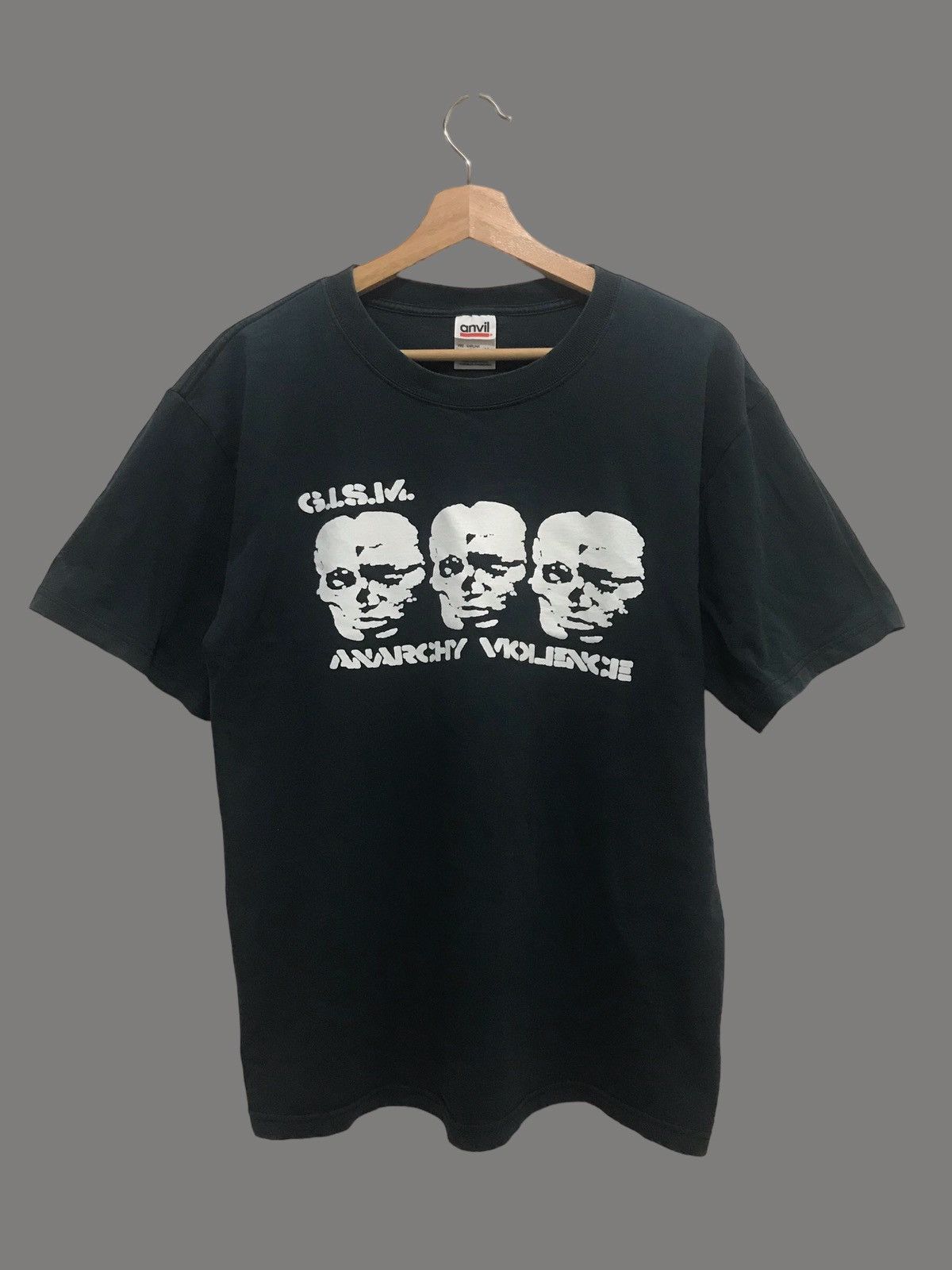 image of Japanese Punk Gism Shirts in Black, Men's (Size Medium)