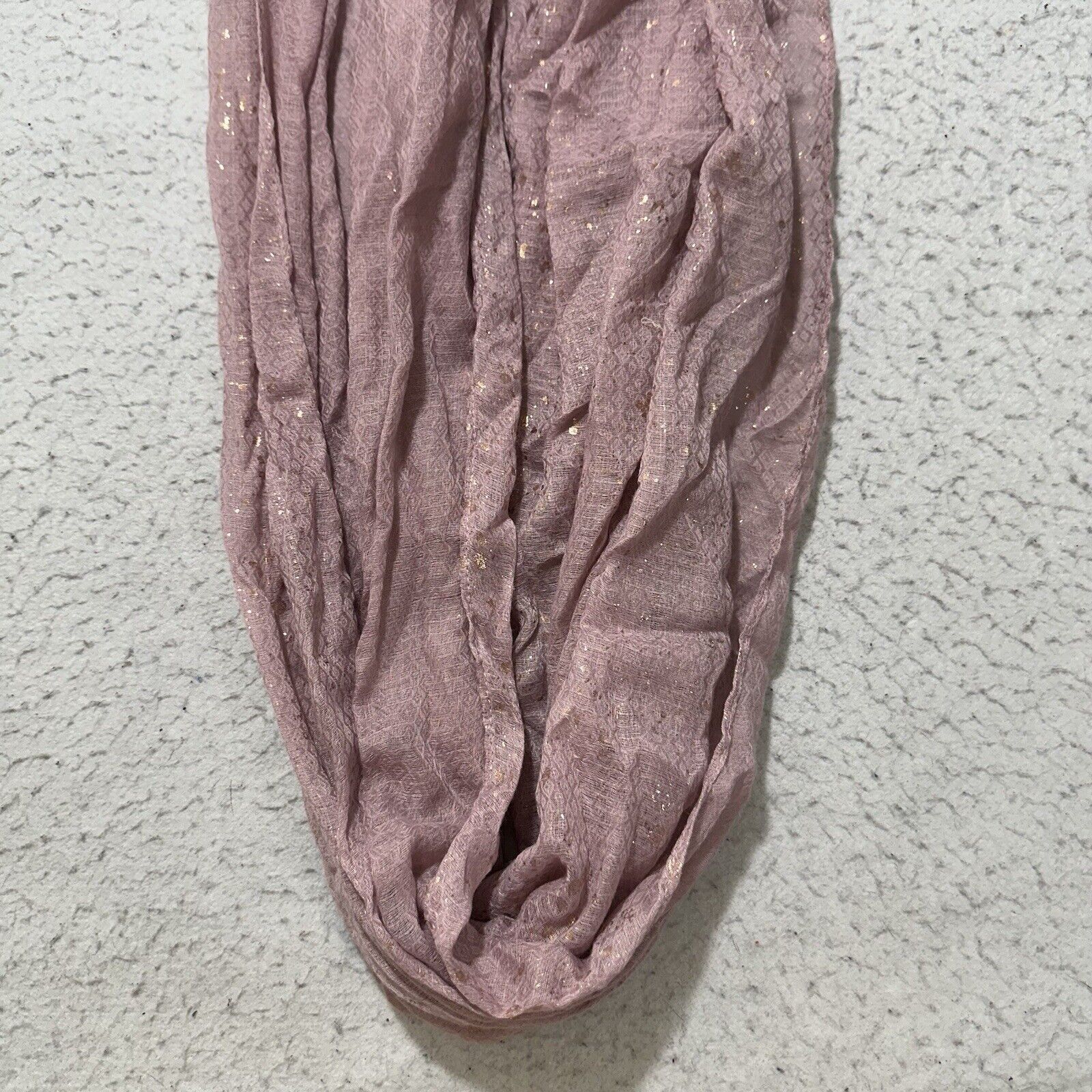 Merona Merona Infinity Scarf Women's Pink Glitter Sparkle Size ONE SIZE - 8 Thumbnail