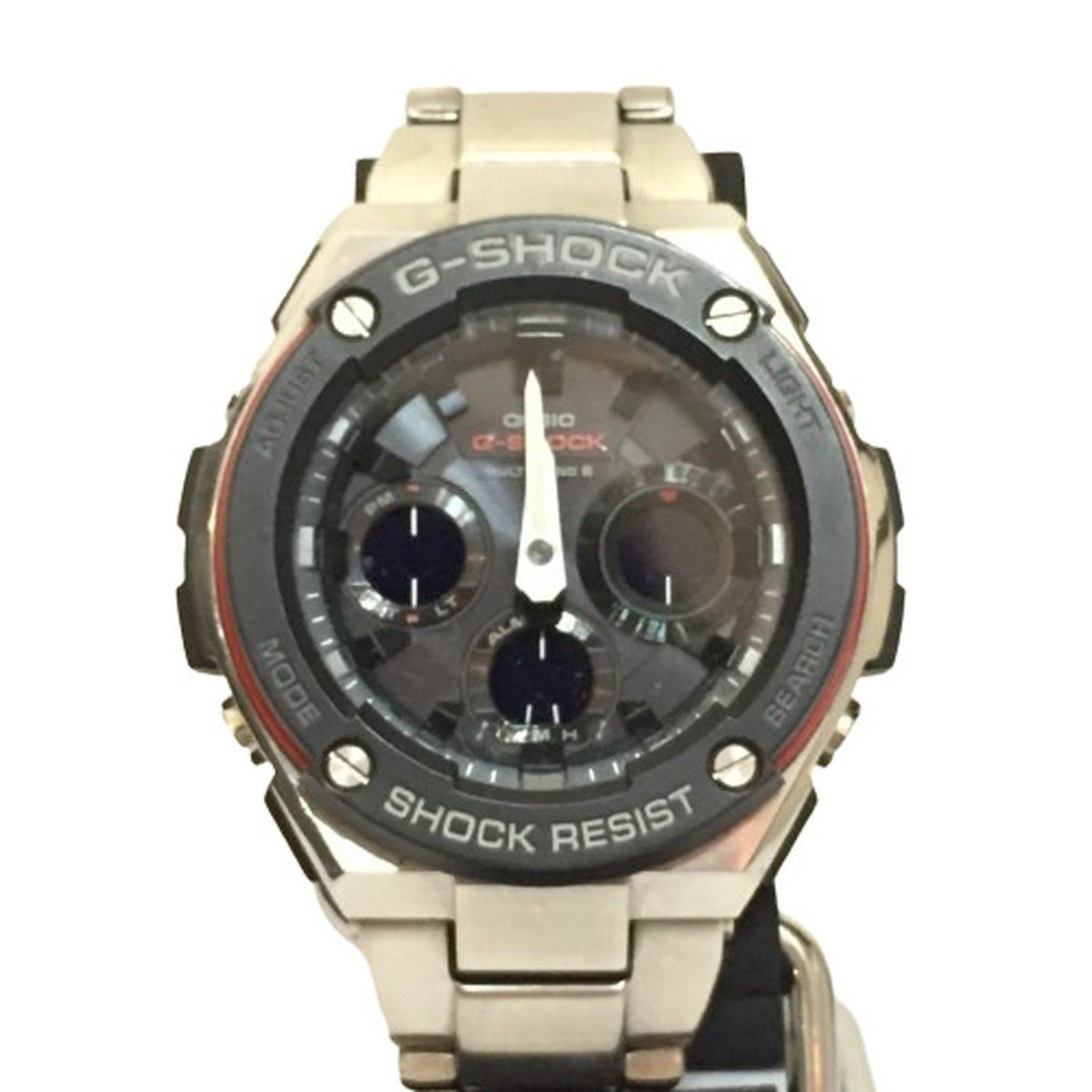 image of G-Shock Casio Gst-W100D-1A2Jf Watch G-Steel G-Steel Radio Solar Tough Ss Ana-Digi Digi-Ana Men's St