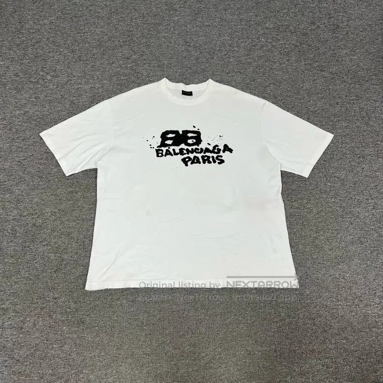 Balenciaga Balenciaga Graffiti Logo Short Sleeve T-Shirt Size US XL / EU 56 / 4 - 1 Thumbnail