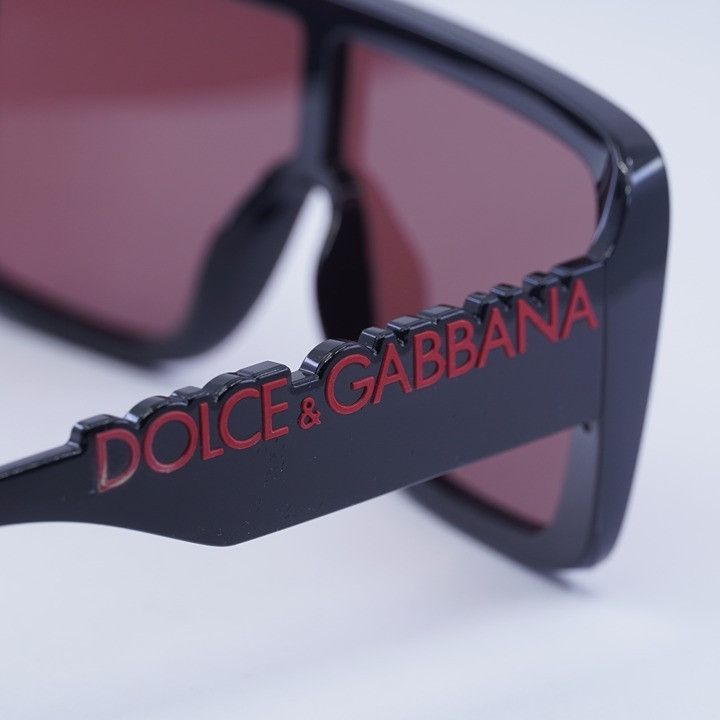 Dolce & Gabbana Dolce & Gabbana DG6204 501/75 Sunglasses Shiny Black Shield Size ONE SIZE - 5 Thumbnail
