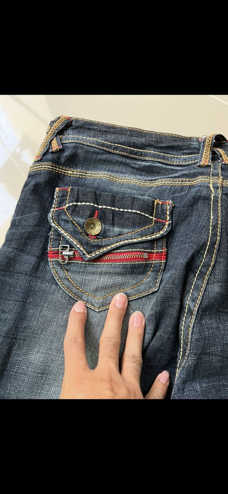 Japanese Brand Mer-Lassette Japanese Y2K Denim Jeans Size US 34 / EU 50 - 4 Thumbnail