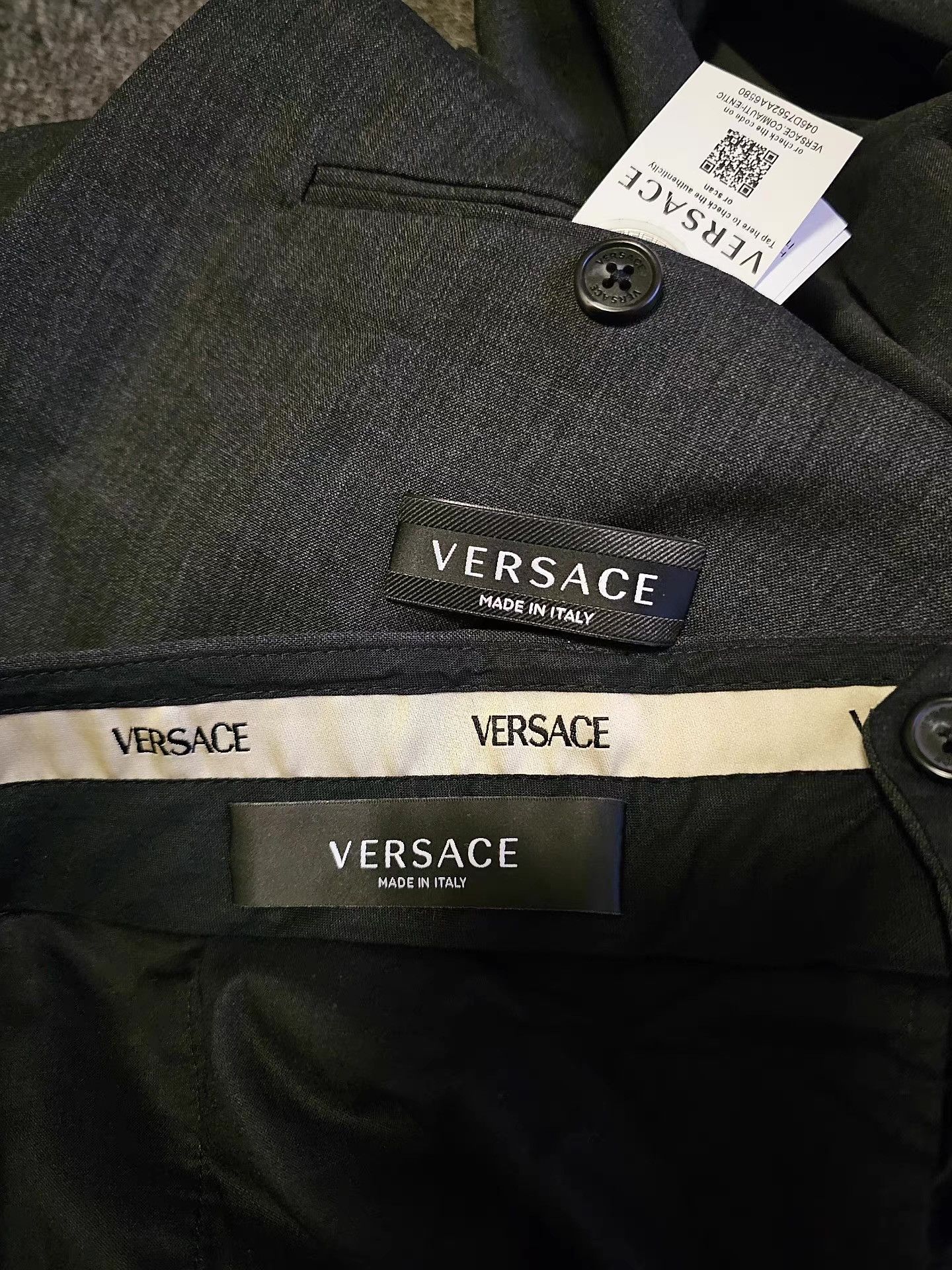 Versace Versace Men's Wool Suit Set. Size 52R - 8 Thumbnail