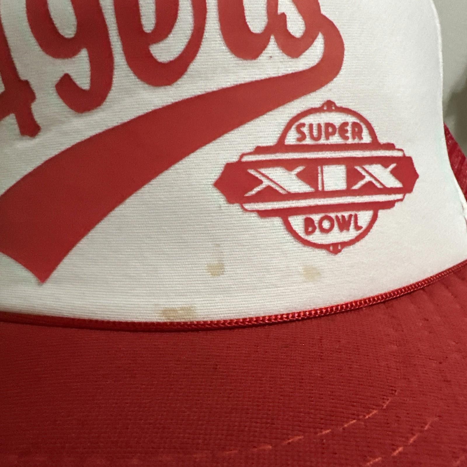 Sports Specialties 49ers Super Bowl XIX (1985) trucker Hat SnapBack Size ONE SIZE - 6 Thumbnail