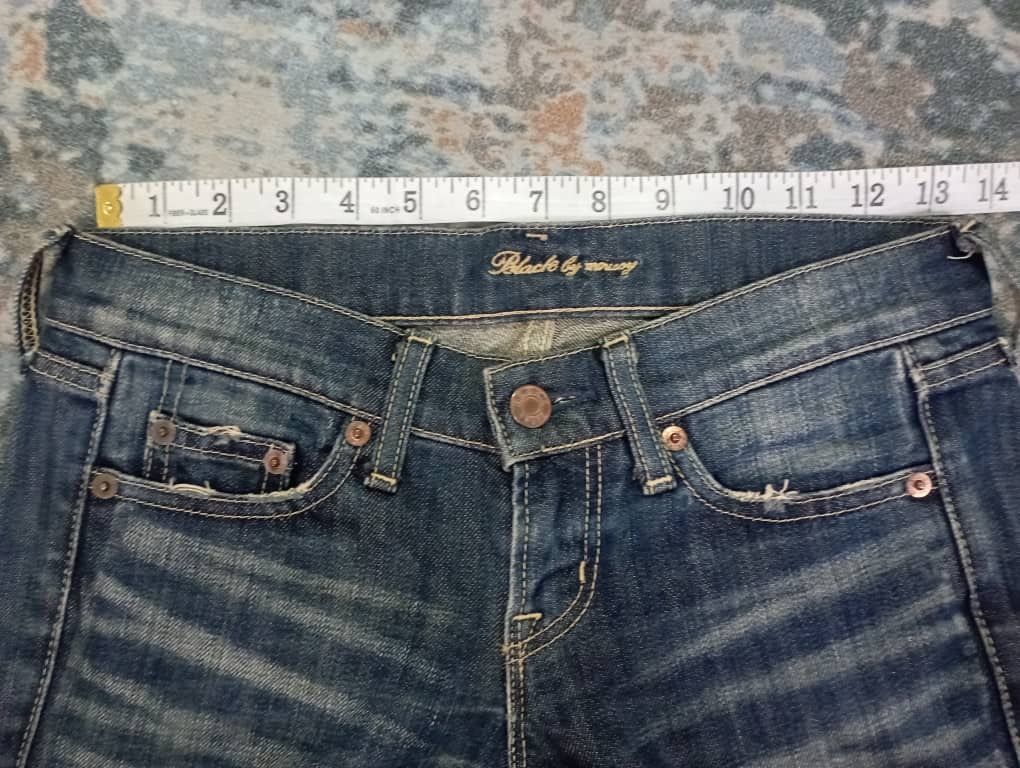 Tornado Mart Flare Jeans Made In Japan Mud Rusty Black By Moussy Bootcut Size 24" / US 00 / IT 34 - 7 Thumbnail