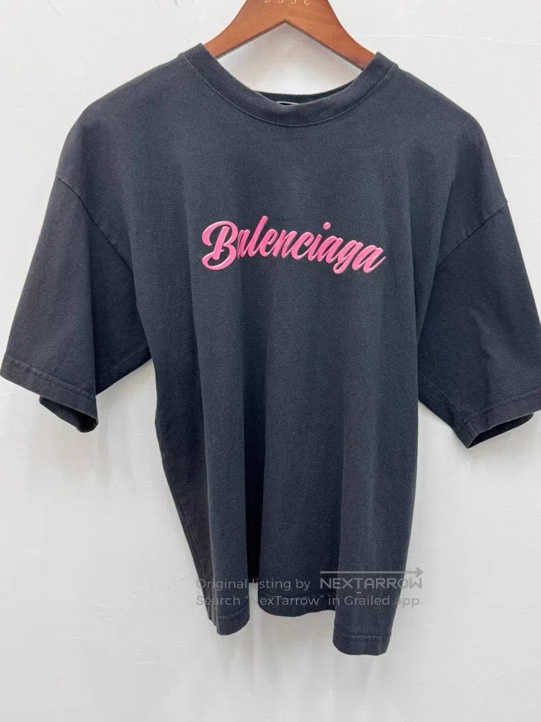 Balenciaga Balenciaga Jelly Letter Print Short Sleeve, Size M Size US M / EU 48-50 / 2 - 1 Thumbnail