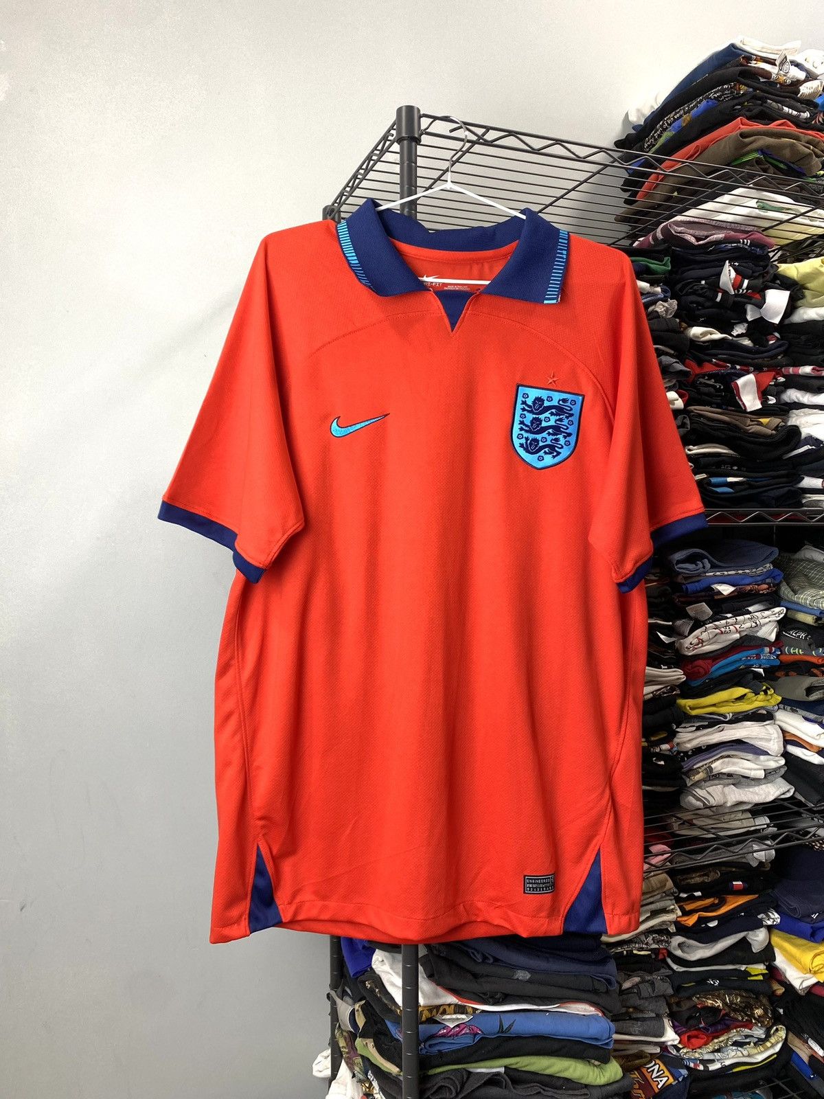 Umbro Nike England Soccer Jersey T Shirt Hype Drip Drill Size US XXL / EU 58 / 5 - 1 Thumbnail