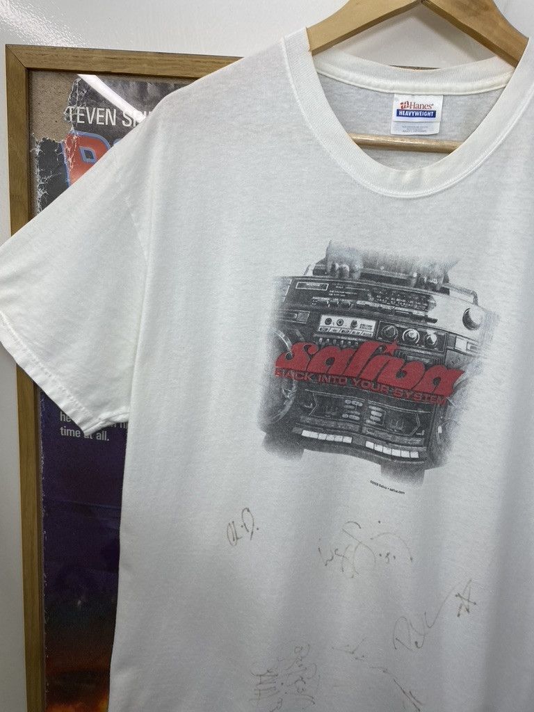 Band Tees 2003 Vintage Saliva Official Autographed Tour Band T Shirt Size US L / EU 52-54 / 3 - 5 Thumbnail