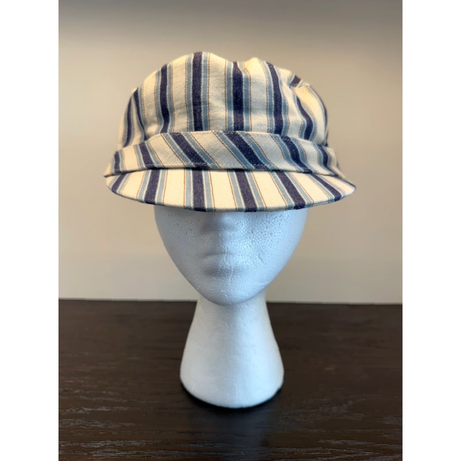 Vintage Anthony Peto Hat Mens Small Legionnaire Regency Navy Twill Cap - Made in France Size ONE SIZE - 2 Thumbnail
