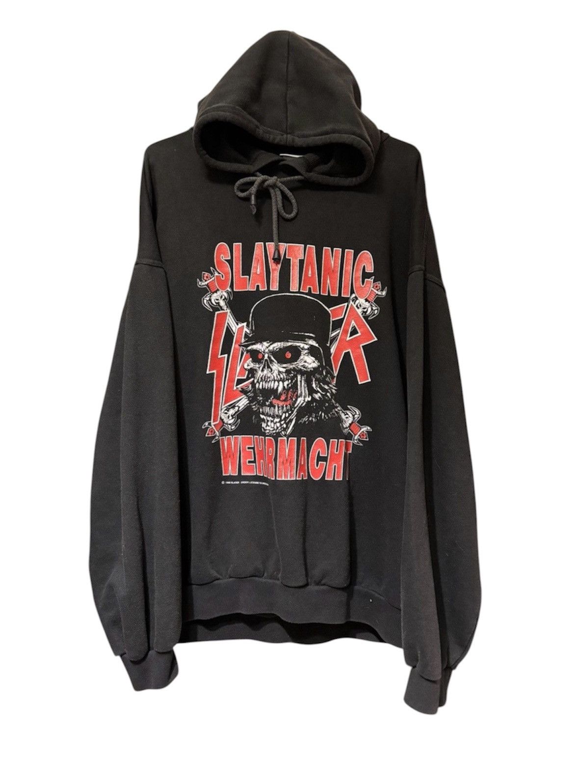 Band Tees RARE slaytanic wehrmacht 1990 slayer promo hoodie Size US XL / EU 56 / 4 - 1 Thumbnail