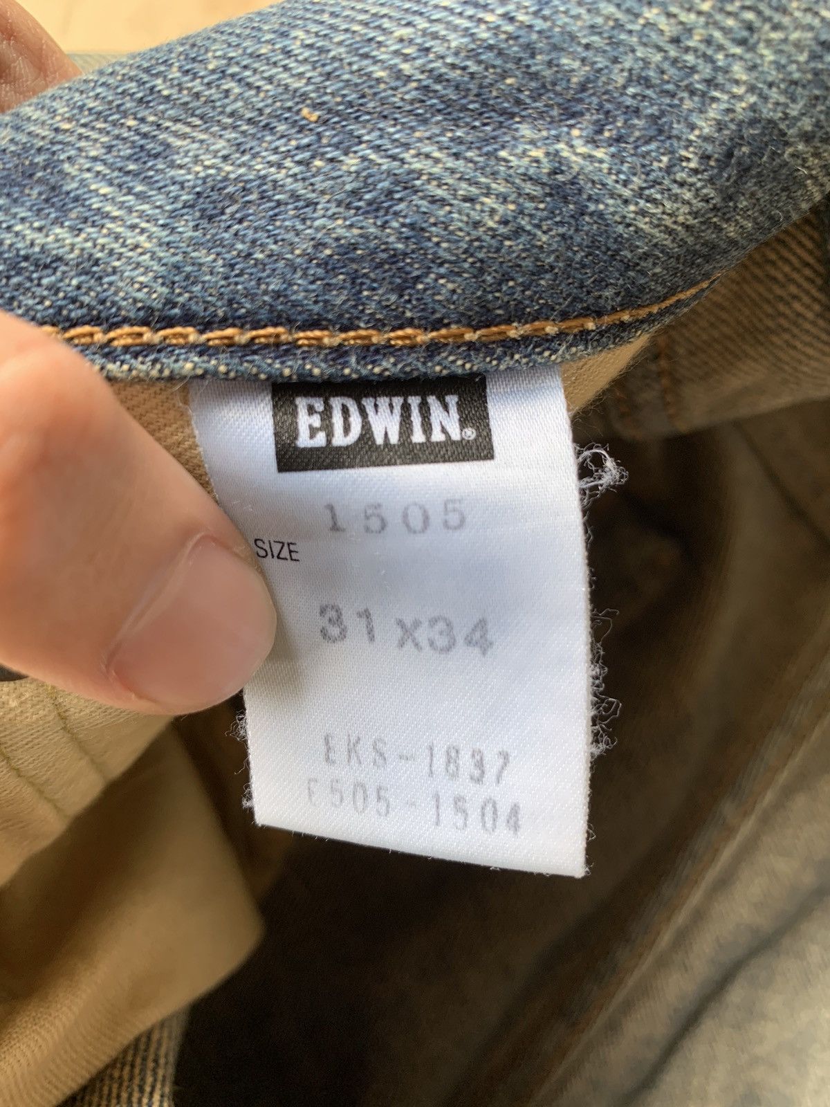 Edwin × Vintage Edwin 505 Redline Selvedge Distressed Denim Size US 31 - 10 Thumbnail