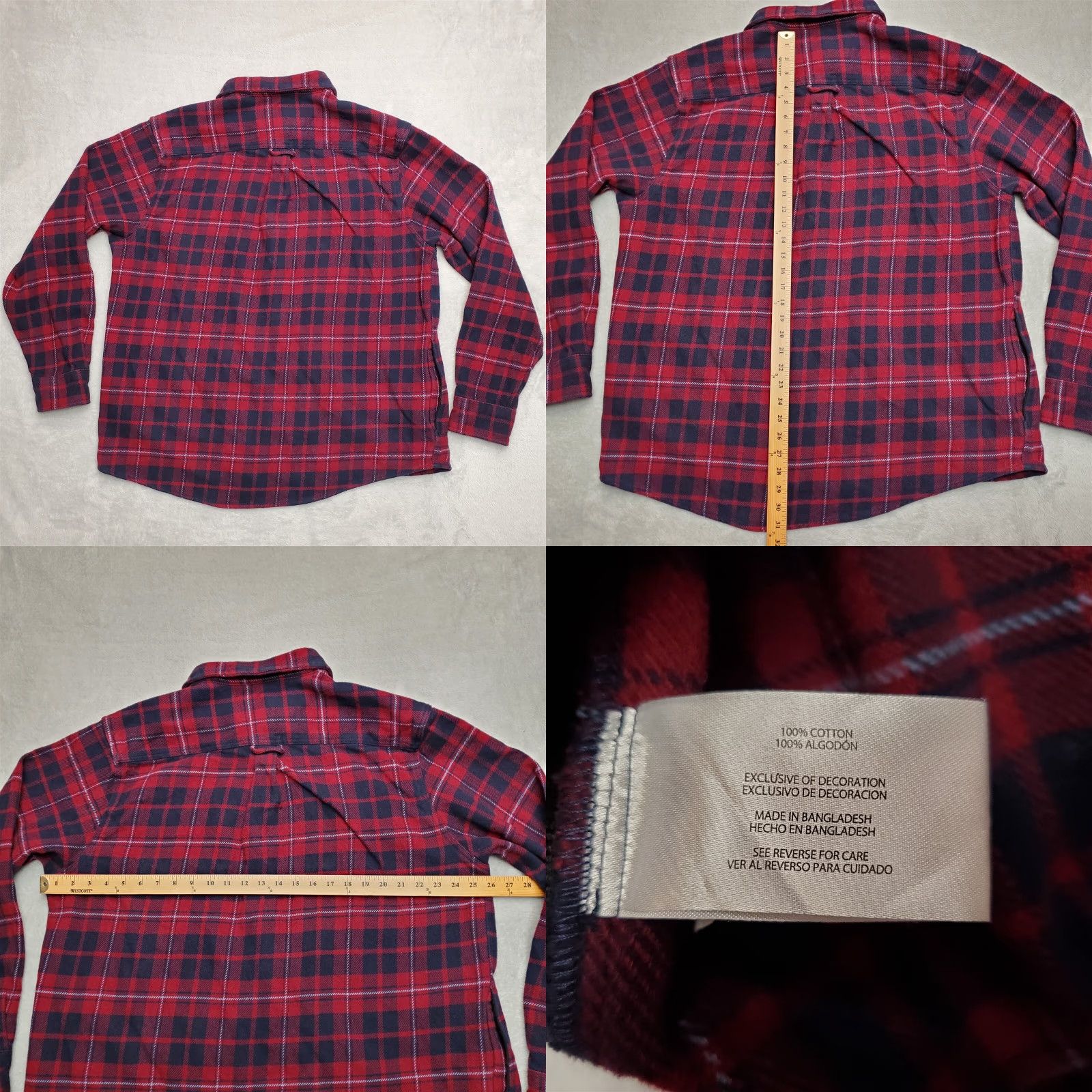 Orvis VINTAGE Orvis Shirt Jacket Mens 2XL Red Plaid 100% Cotton Flannel Button-Up Casual Outdoors Size US XXL / EU 58 / 5 - 8 Thumbnail