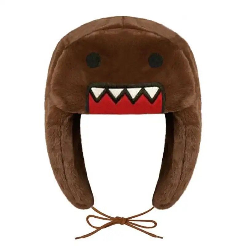 Other Domo Kun Plush Hat Ushanka Cute Winter Hat Size ONE SIZE - 1 Thumbnail