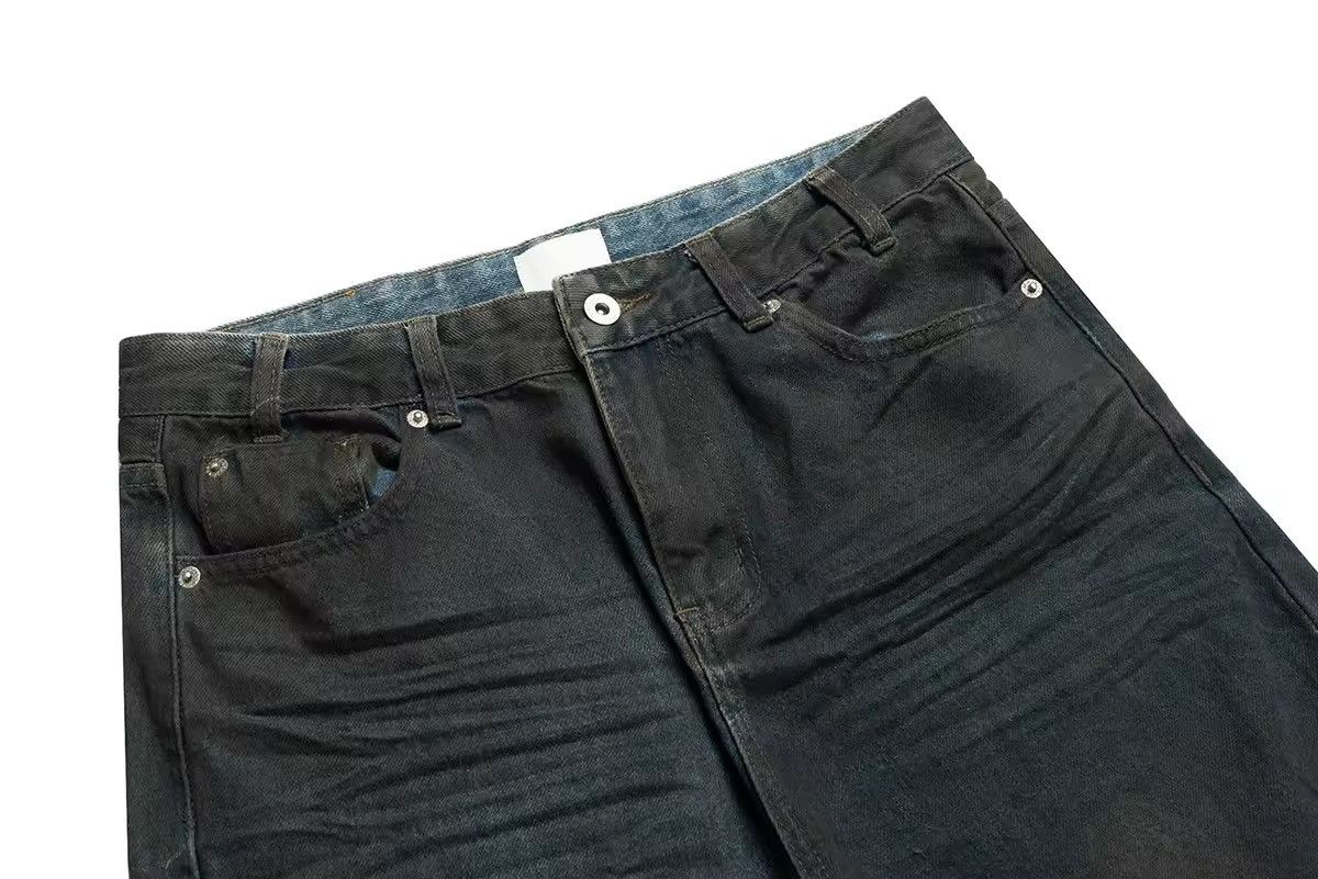 Japanese Brand × Jean Distressed Ripped Baggy Jeans Size US 33 - 3 Thumbnail