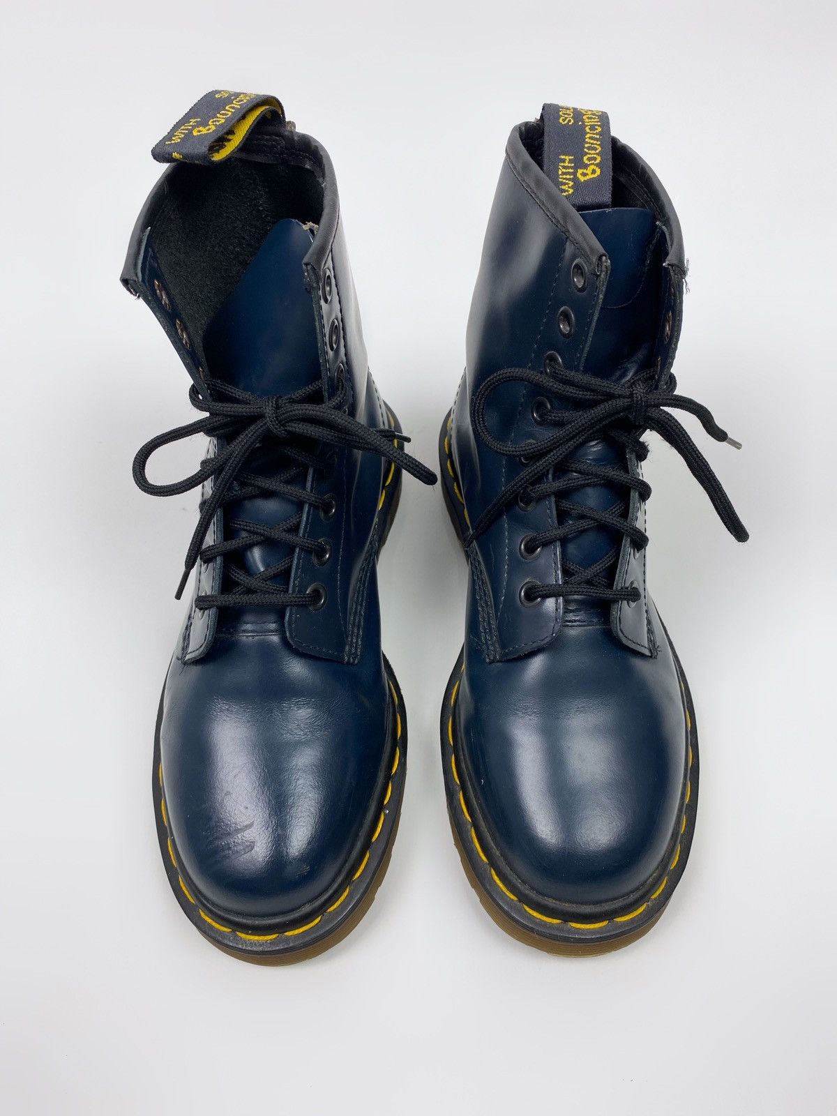 Dr. Martens Dr. Martens 1460 8 Eye Navy Smooth Leather Ankle Boots Size US 7.5 / IT 37.5 - 4 Thumbnail