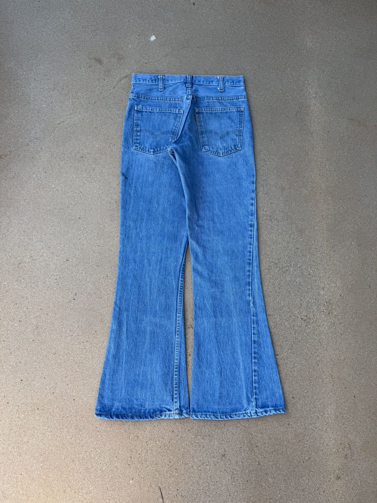 Levi's Vtg 70’s Levi’s 646 Orange Tab Bellbottom Flare Jeans 28x29 Size US 28 / EU 44 - 2 Thumbnail