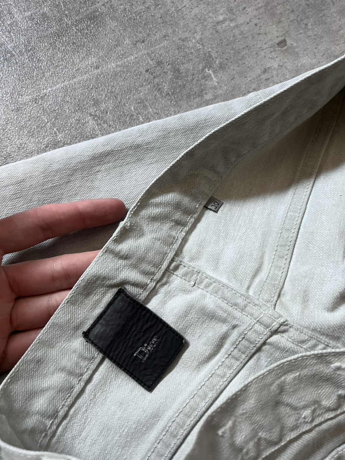 Dior Dior by Hedi Slimane 00s jeans grey white Size US 30 / EU 46 - 12 Thumbnail