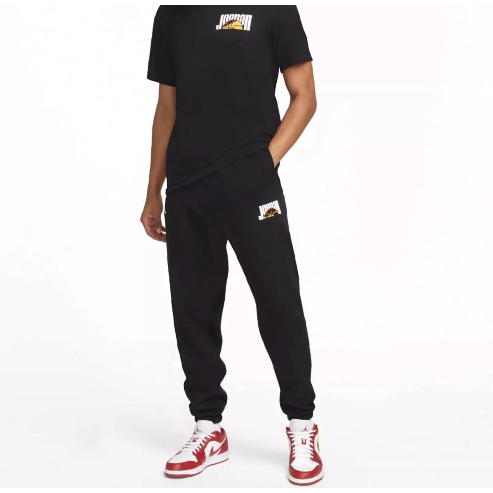 Nike VINTAGE Air Jordan DNA Nike Black Fleece Sport Jumpman 23 Jogger Sweatpants Sz. S Men Sweatpants Jumpman 23 Nike DNA Fleece Black S Mens Size US 29 - 2 Thumbnail