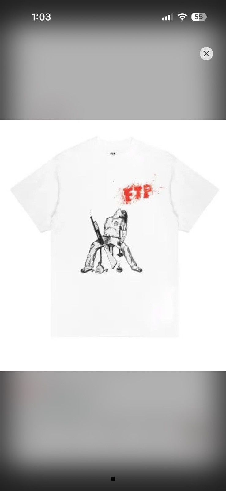 Fuck The Population FUCK THE POPULATION KYS TEE LARGE Size US L / EU 52-54 / 3 - 1 Thumbnail