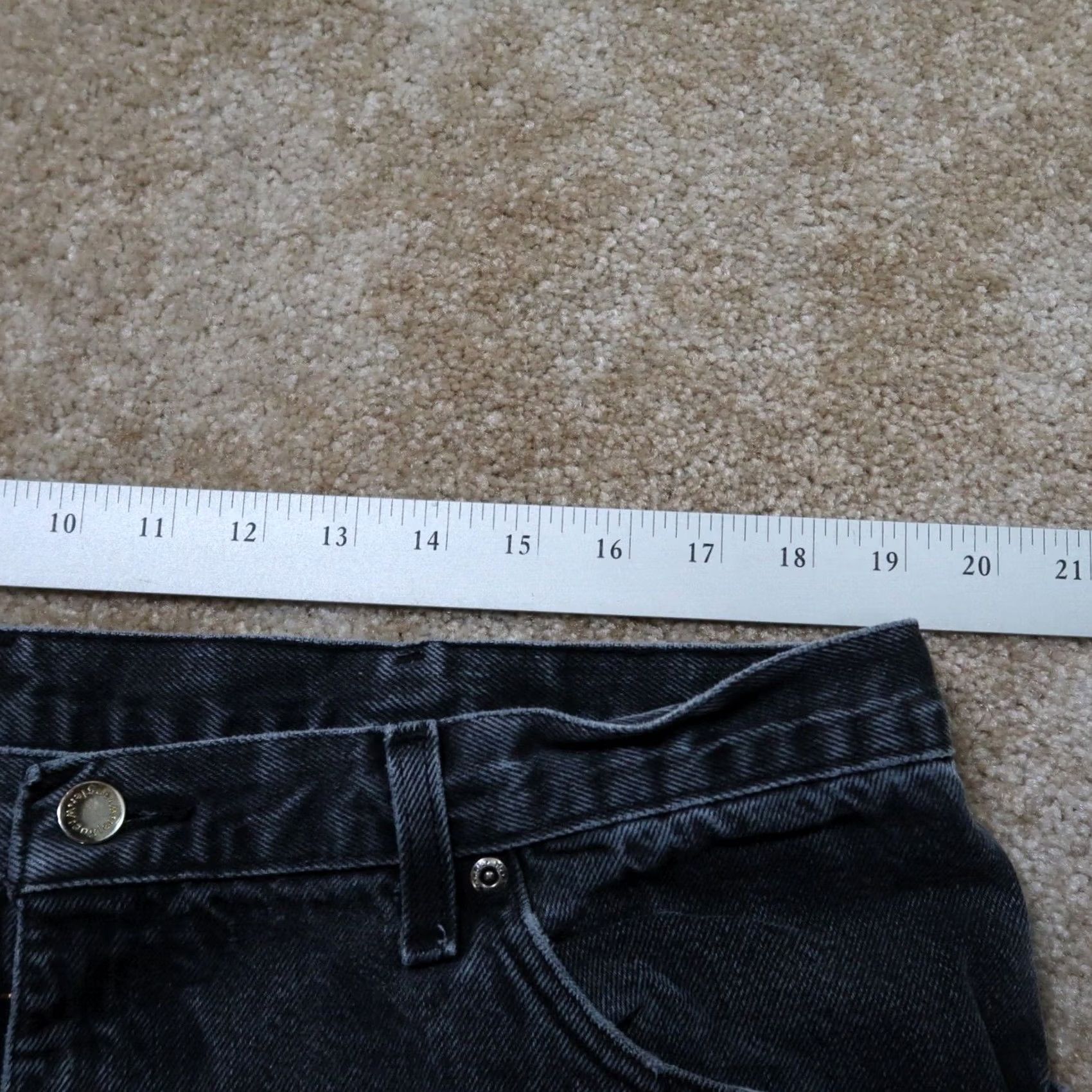 Wrangler Wrangler Relaxed Straight Jeans Men’s 38x30 Black Denim Pants Size US 38 / EU 54 - 6 Thumbnail
