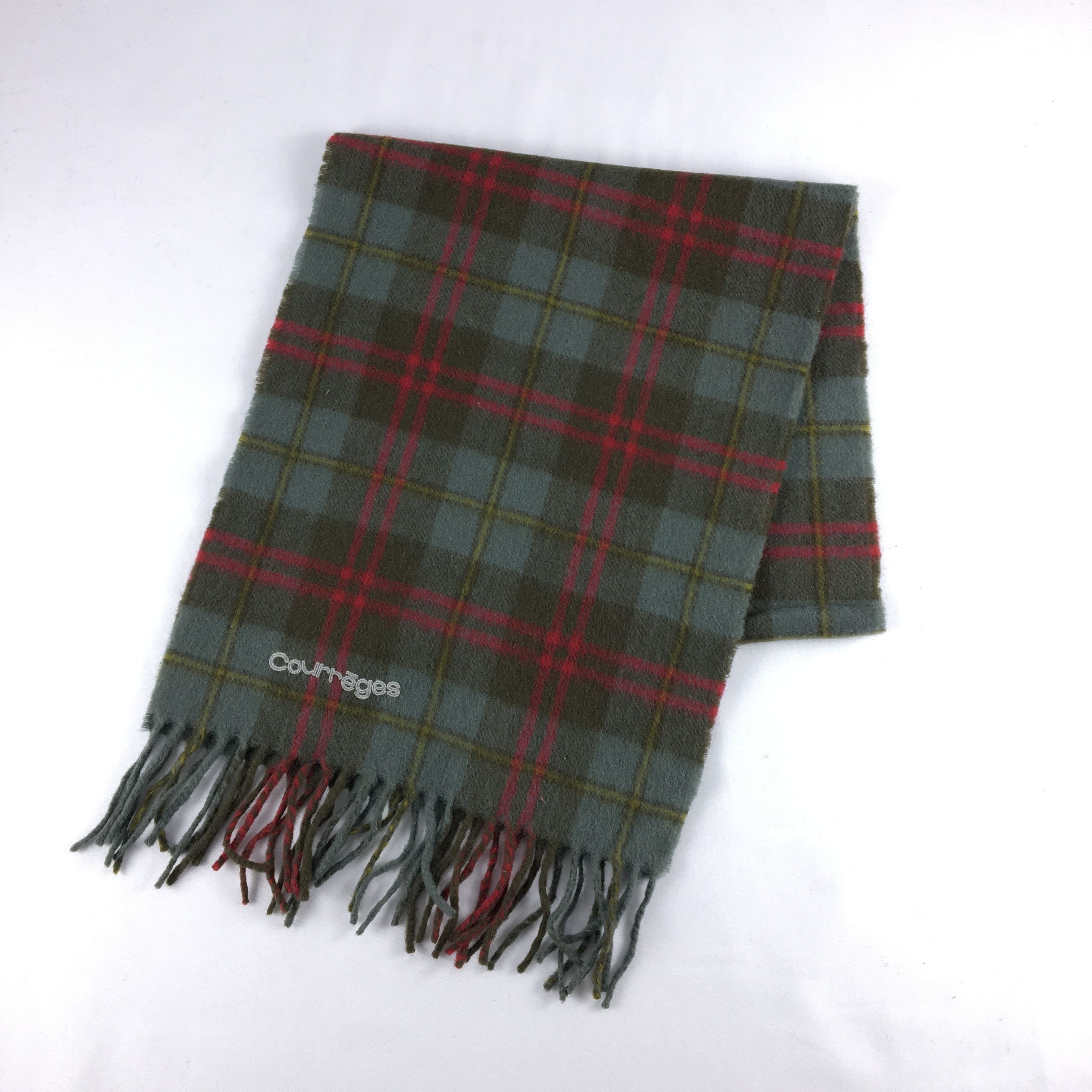 Courreges Vintage Courreges Scarf Muffler Wool Cashmere Scarves Size ONE SIZE - 3 Thumbnail