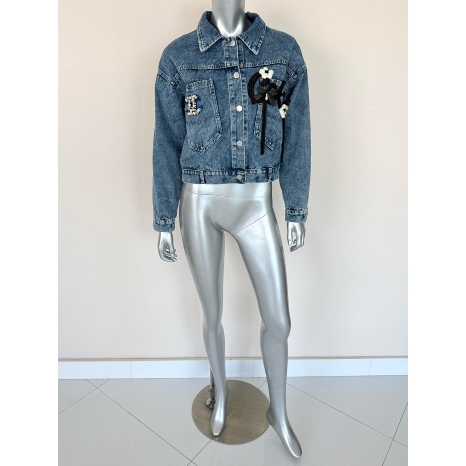 Other Custom made women oversized jeans jacket size L Size L / US 10 / IT 46 - 2 Thumbnail