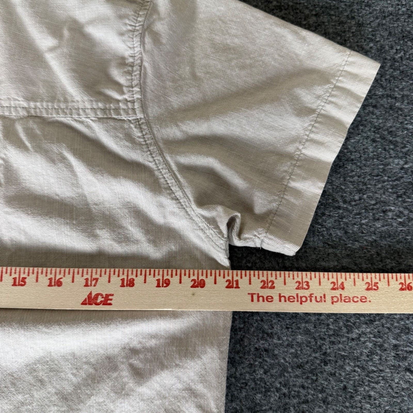 Other Coalatree Organics Shirt Mens M Beige Short Sleeve Button Up Size US M / EU 48-50 / 2 - 7 Thumbnail