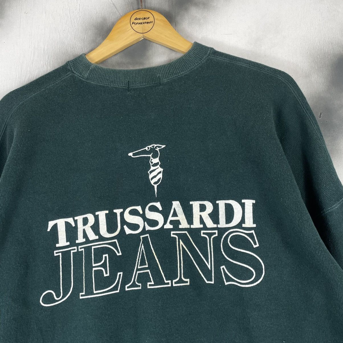 Trussardi Trussardi Jeans Big Logo Sweatshirt Size US M / EU 48-50 / 2 - 2 Thumbnail