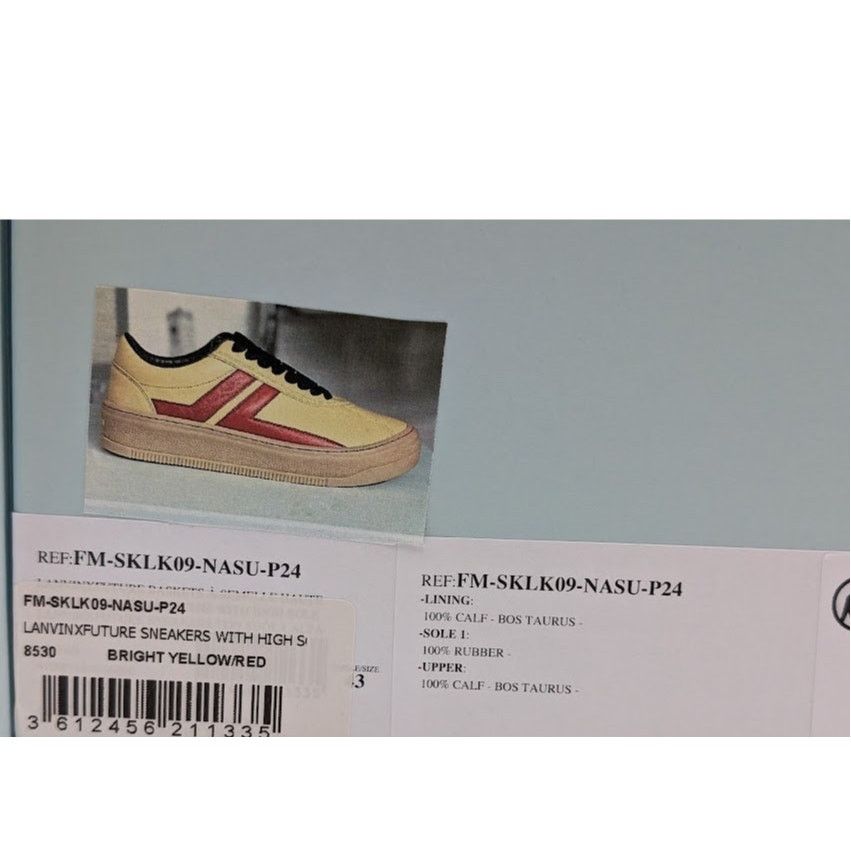 Lanvin o1rshd1 High Sole Low-Top Sneakers in Bright Yellow/Red Size US 10 / EU 43 - 13 Thumbnail