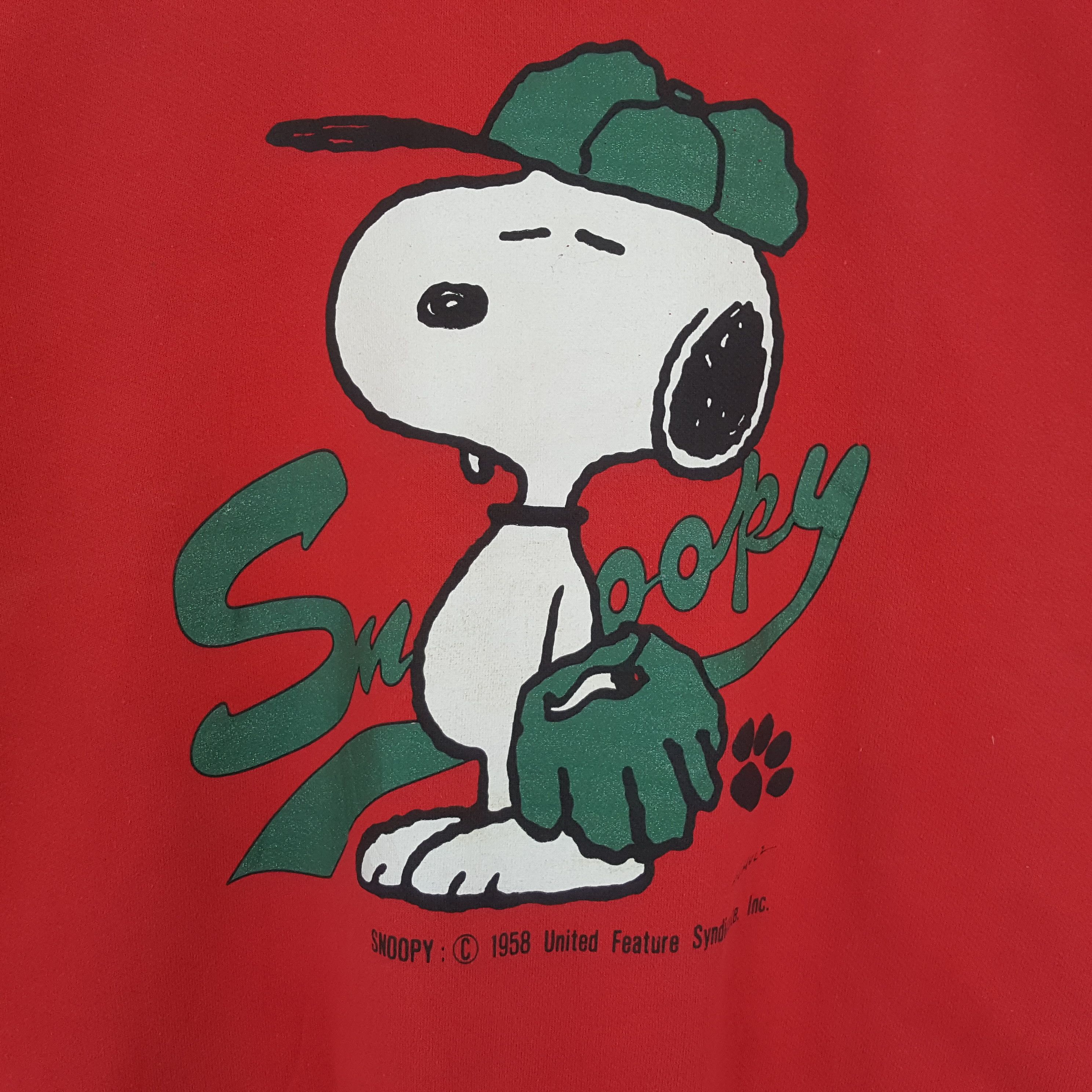 Peanuts × Vintage PEANUTS SNOOPY Cartoon Vintage Sweatshirt Size US M / EU 48-50 / 2 - 2 Thumbnail