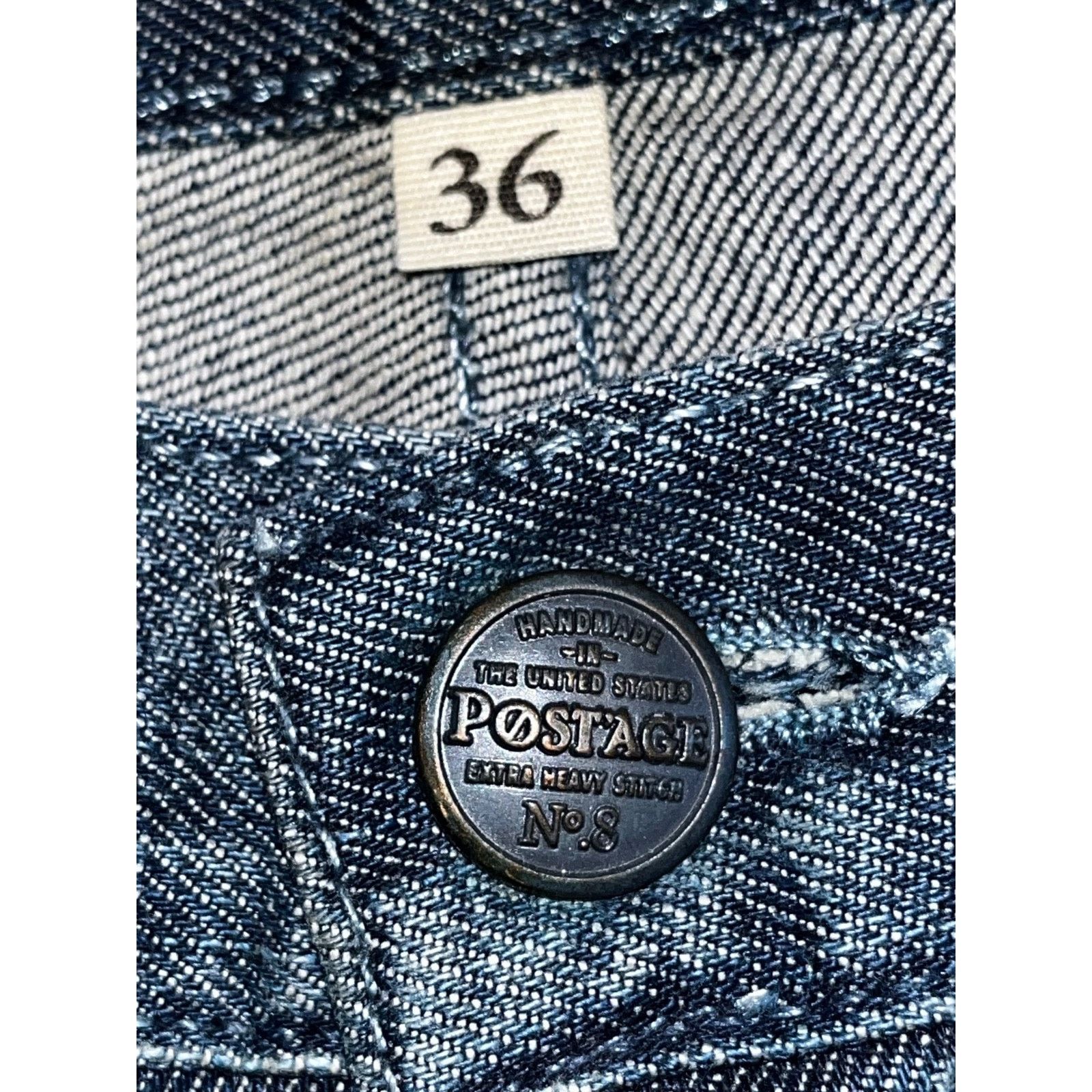 Other Post’age Prescott Selvedge Denim Jeans Straight Fit 36x30 Size US 36 / EU 52 - 8 Thumbnail