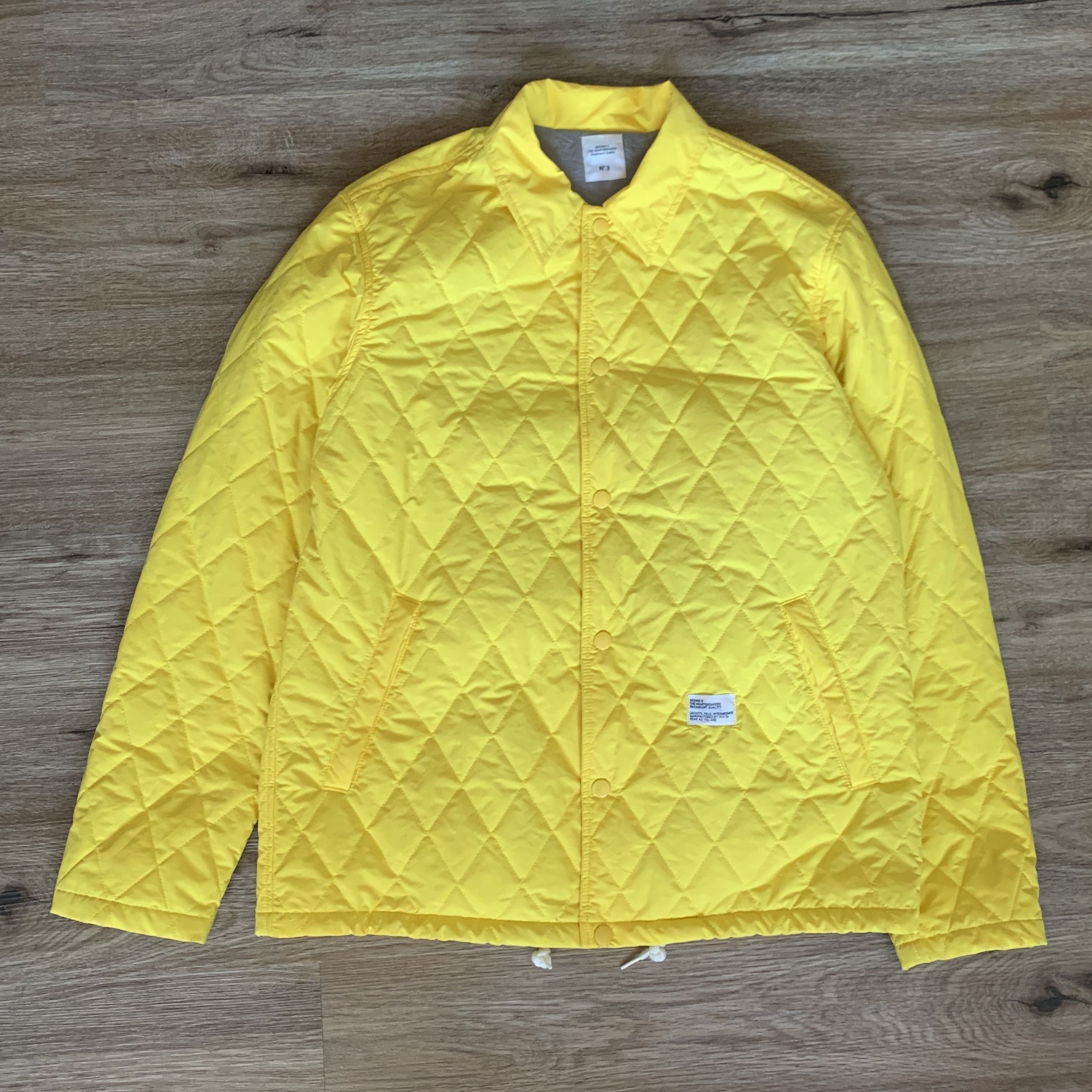 Bedwin & The Heartbreakers “Jill” Quilted Coaches Jacket Yellow - 3 Size US L / EU 52-54 / 3 - 1 Thumbnail