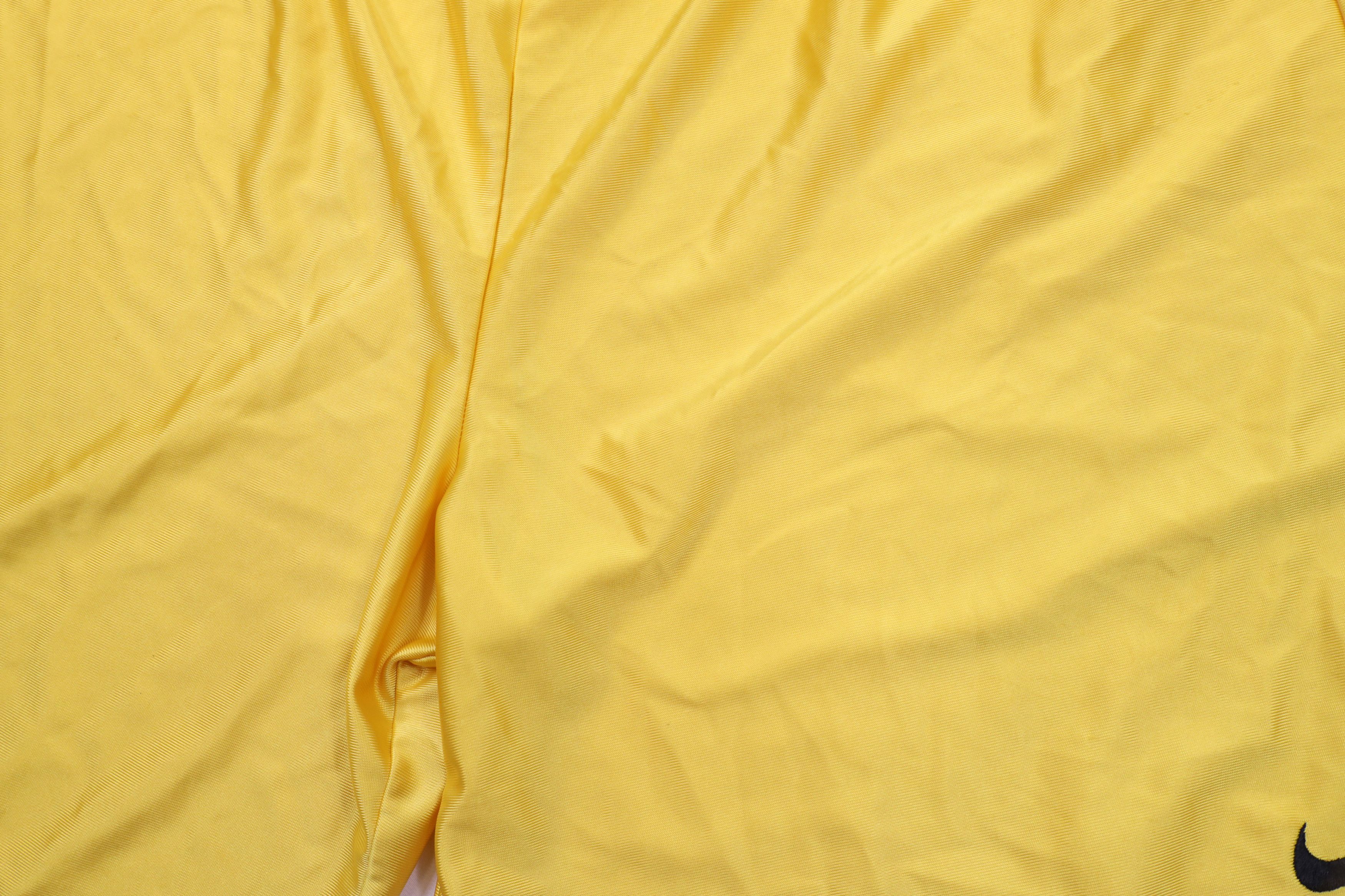 Nike × Vintage Vintage 90s Nike Mini Swoosh Above Knee Shorts Yellow USA Size US 36 / EU 52 - 8 Thumbnail
