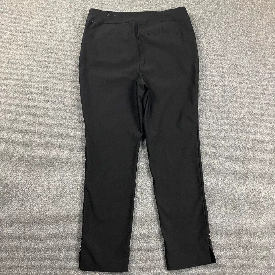 Chicos Chico's Pants Womens 10R Pull On Stretch Tapered Ankle Rayon Size 30" / US 8 / IT 44 - 6 Thumbnail