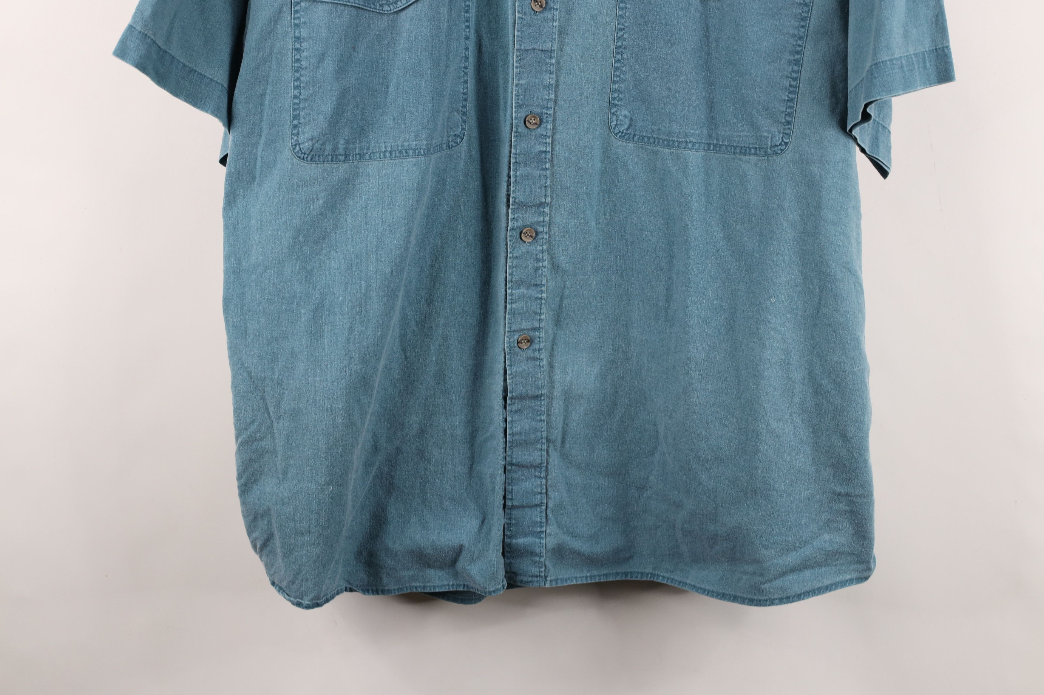 Vintage Vintage 90s Streetwear Baggy Fit Collared Button Down Shirt Size US L / EU 52-54 / 3 - 3 Thumbnail
